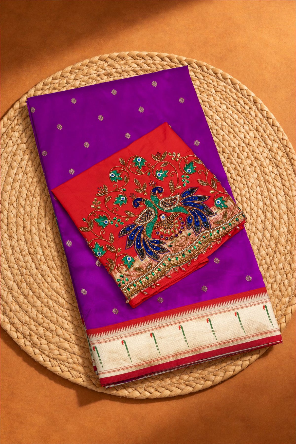 Designer Muniya Border Saree