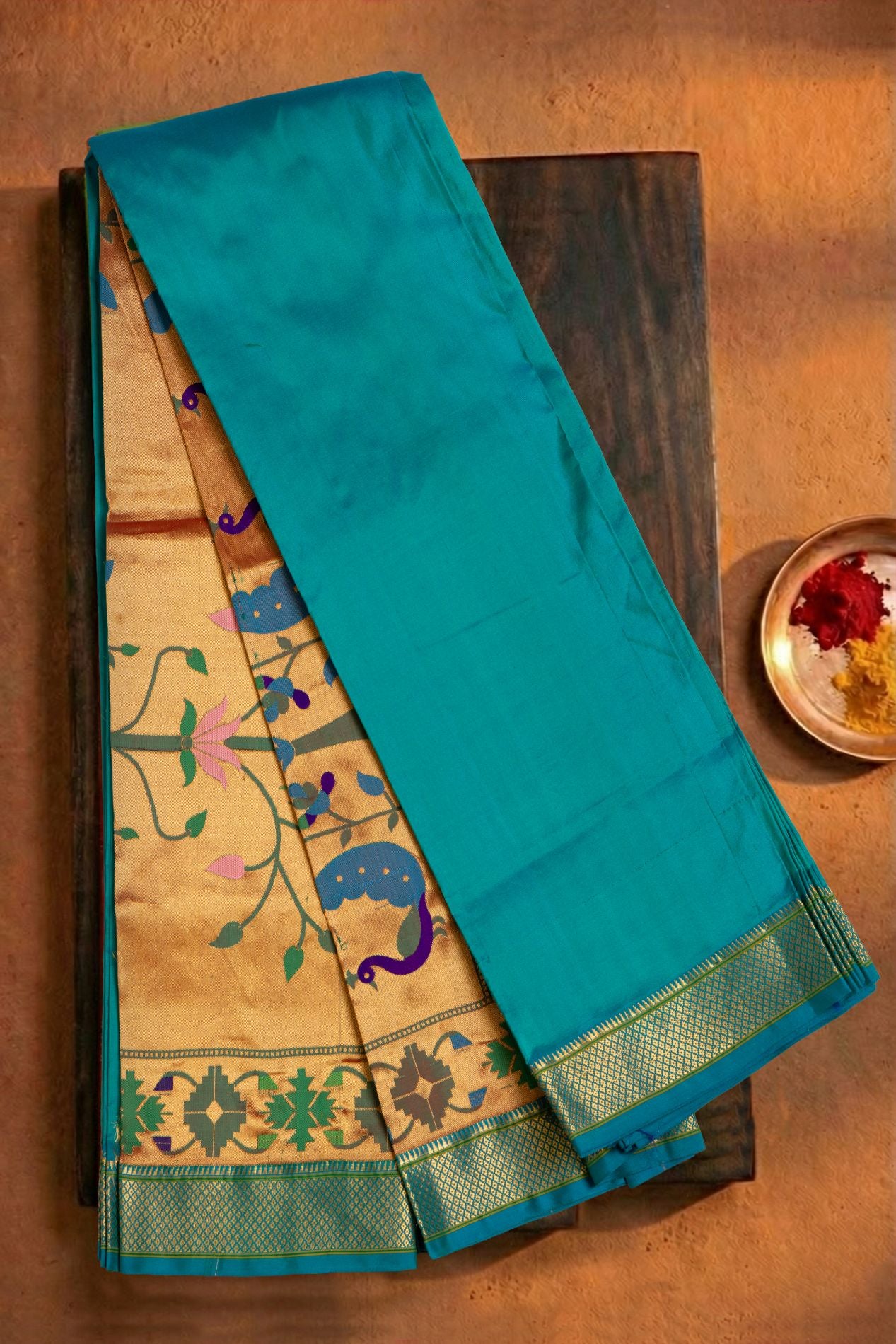 Kadiyal Allover Jari Butta Saree