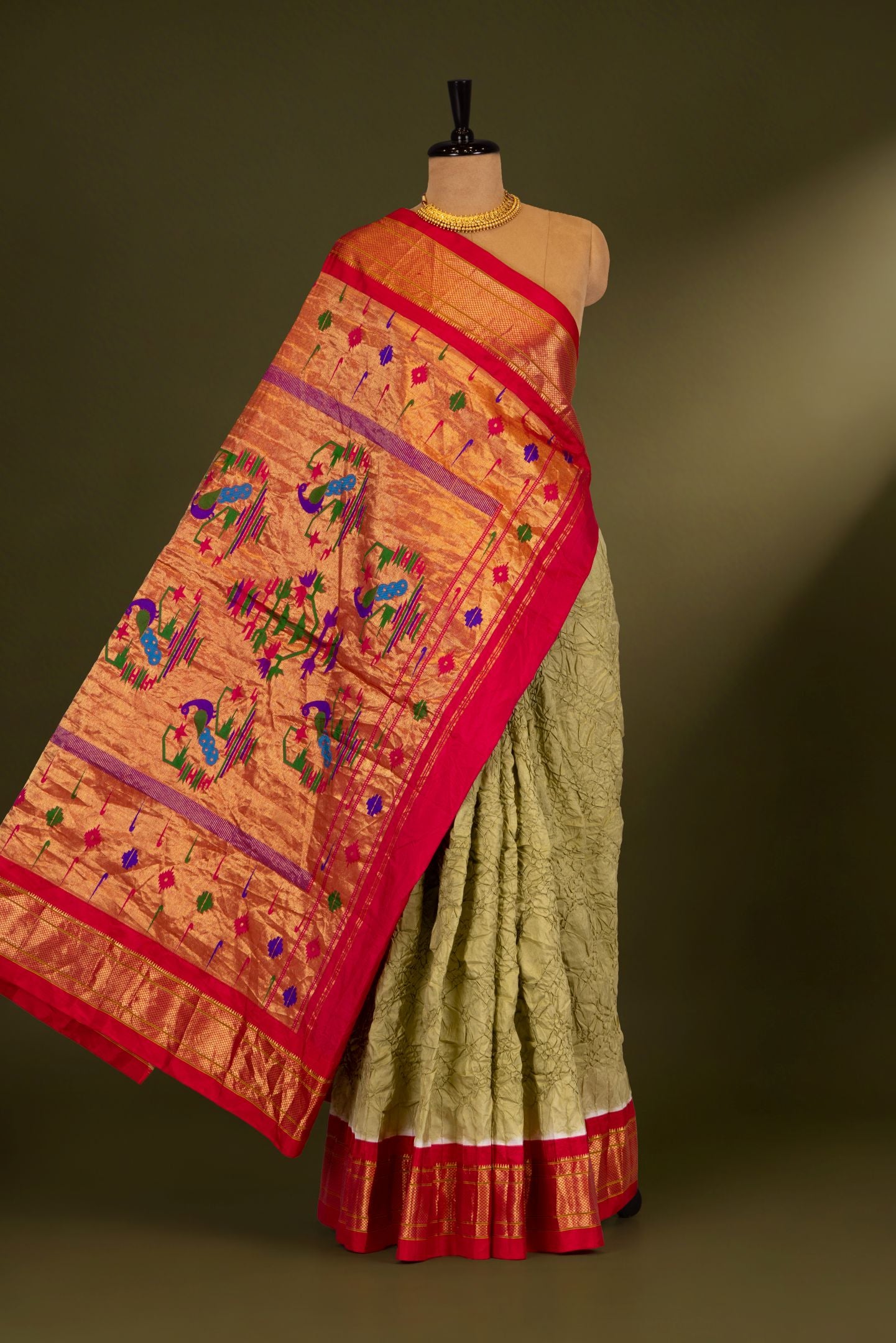 Traditional Bandhej Saree
