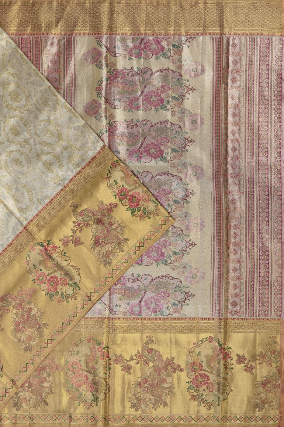 Kanjivaram Tissue Brocade Saree