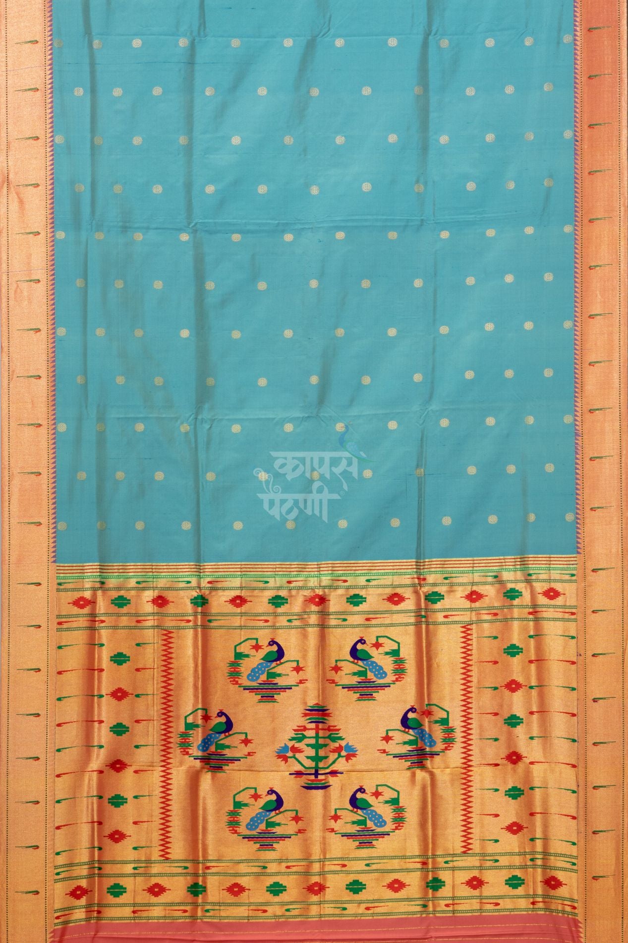 Gangotri Sunflower Allover Jari Butta Saree