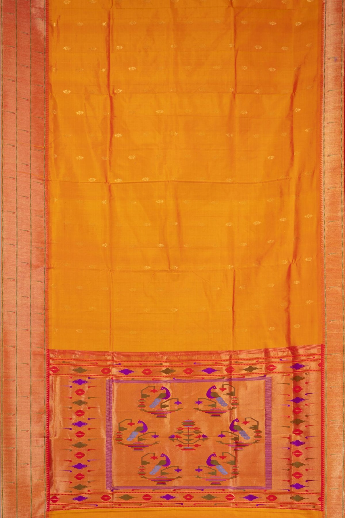 Krushnanjali Border Pure Silk Saree