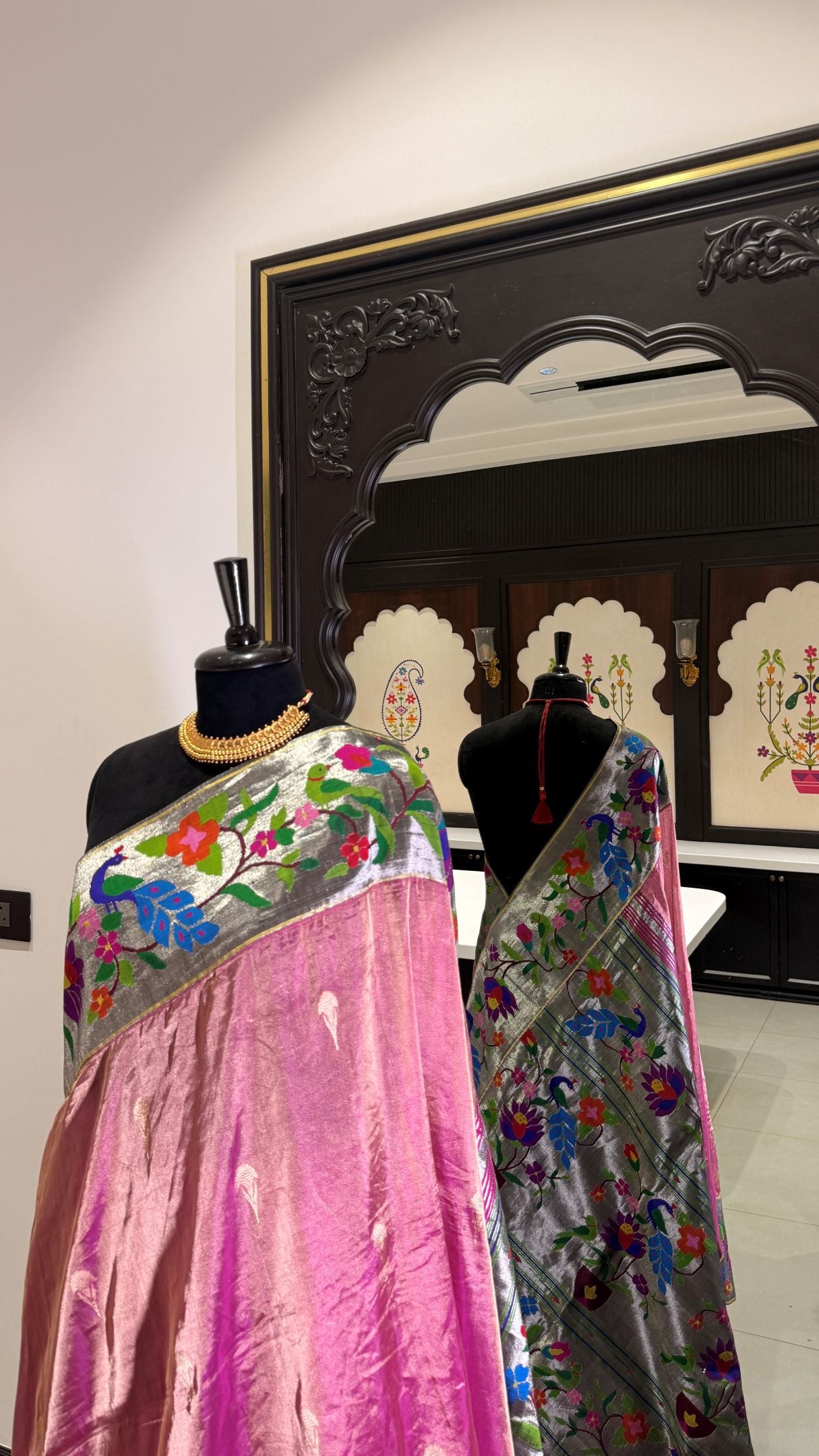 Handwoven Fusion Tissue Paithani