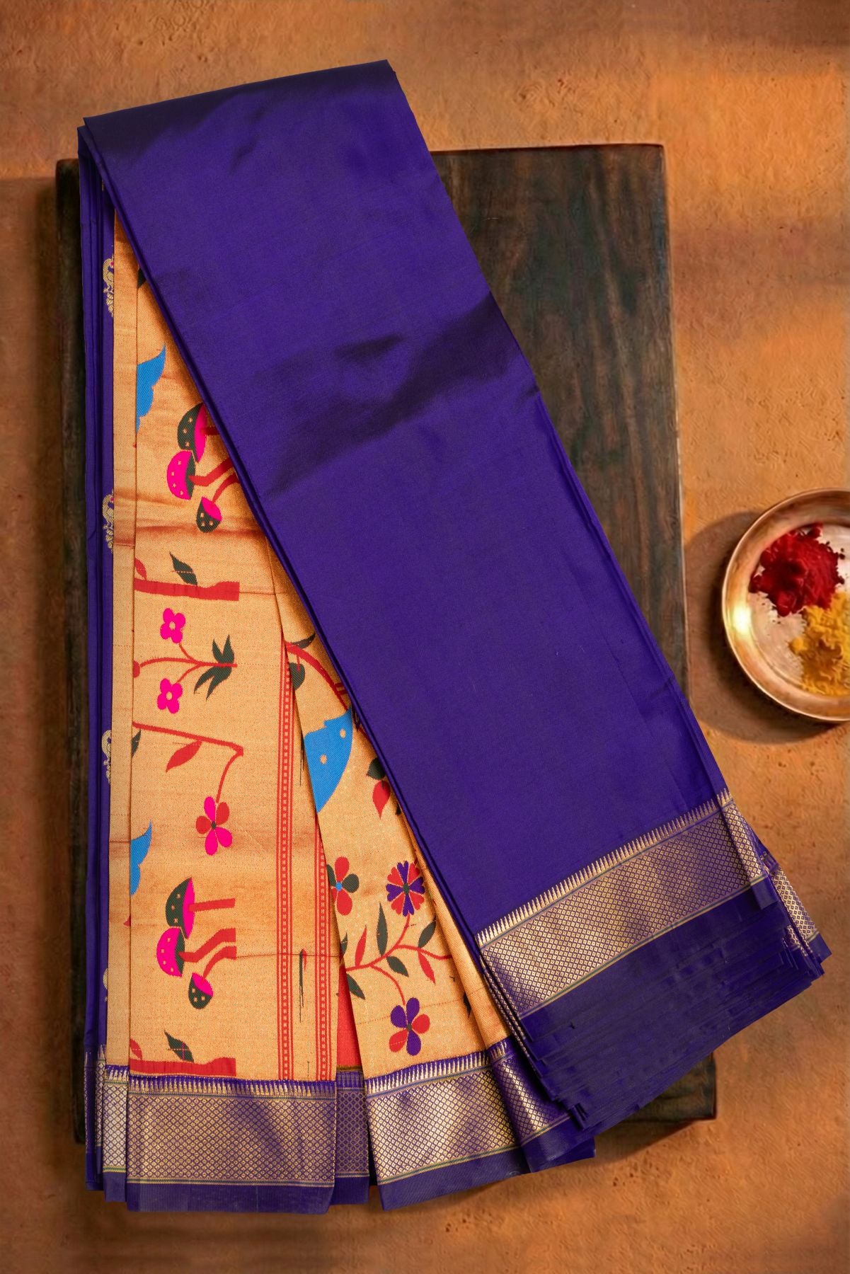 Kadiyal Allover Jari Butta Saree