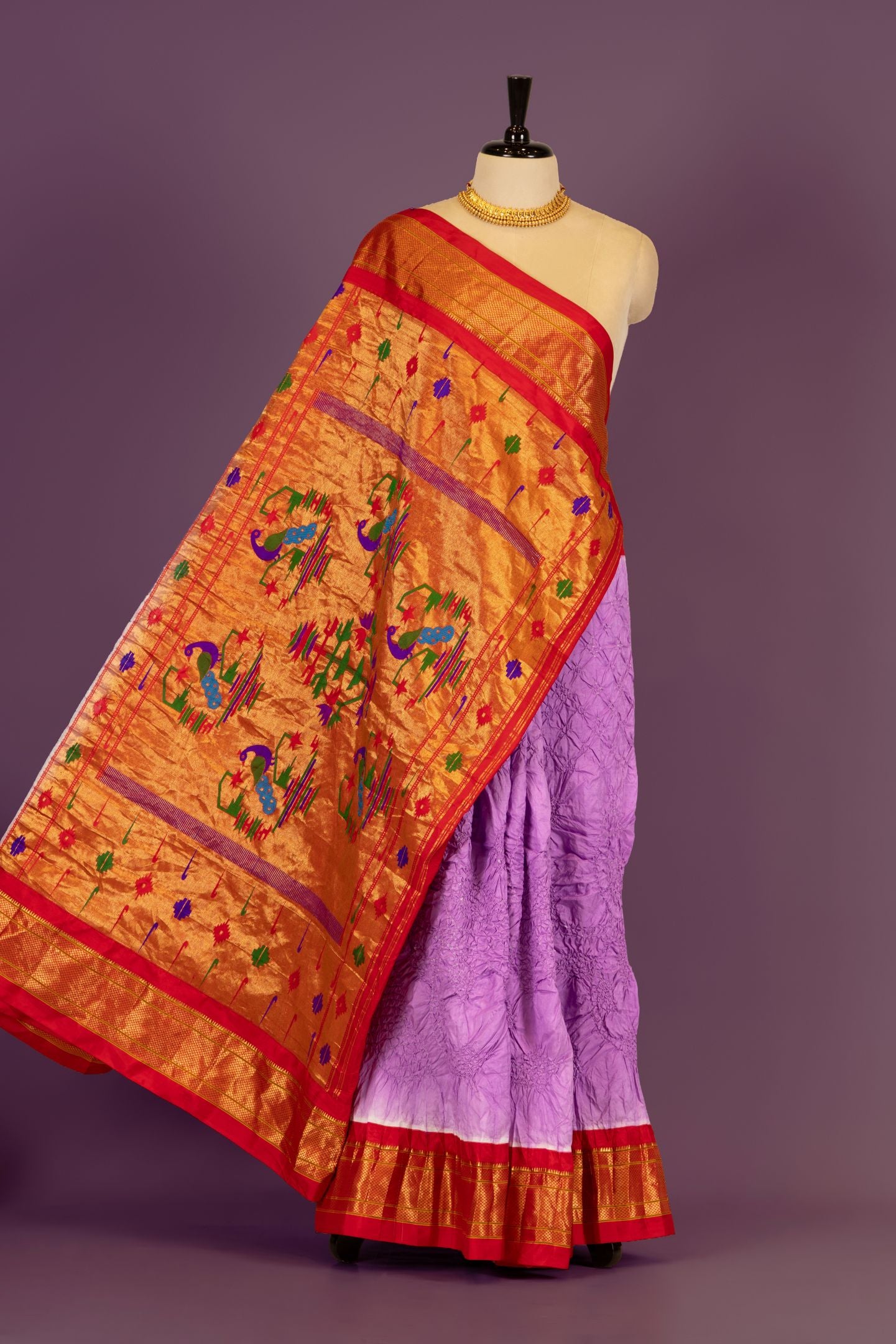 Traditional Bandhej Saree