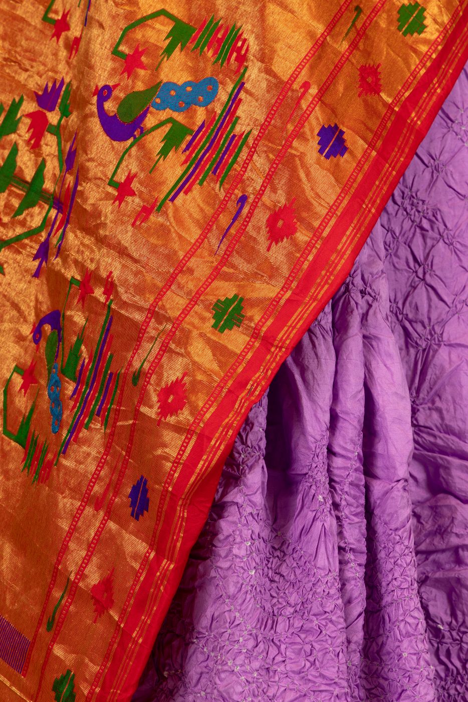 Traditional Bandhej Saree