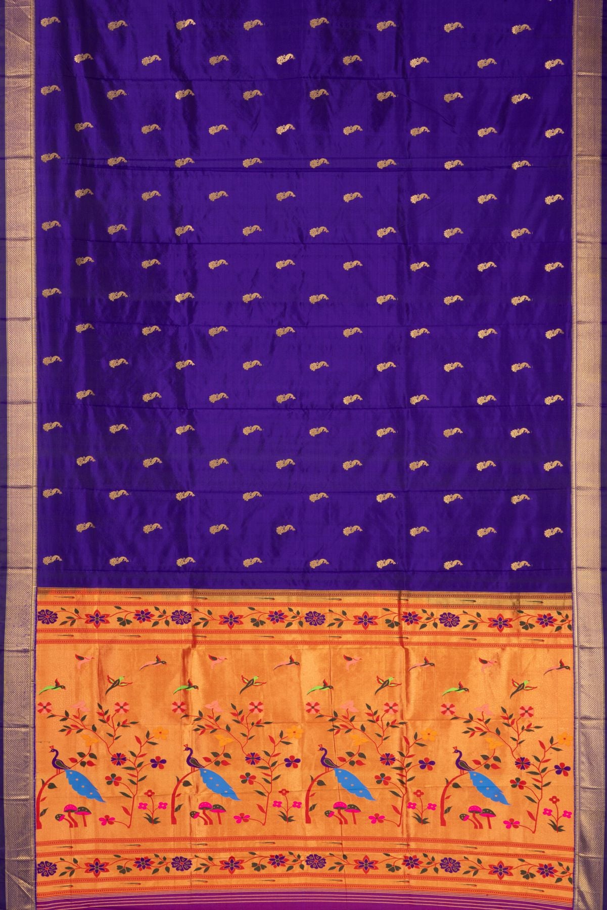 Kadiyal Allover Jari Butta Saree