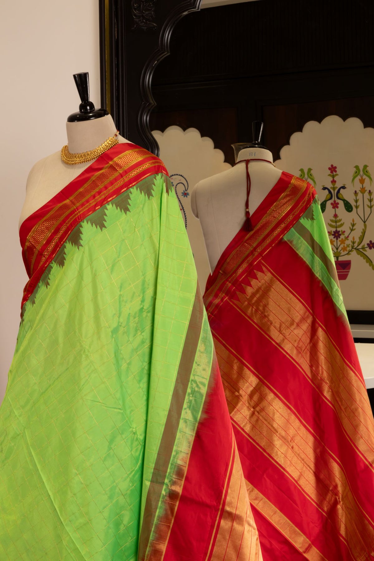 Traditional Irkal Checks Saree