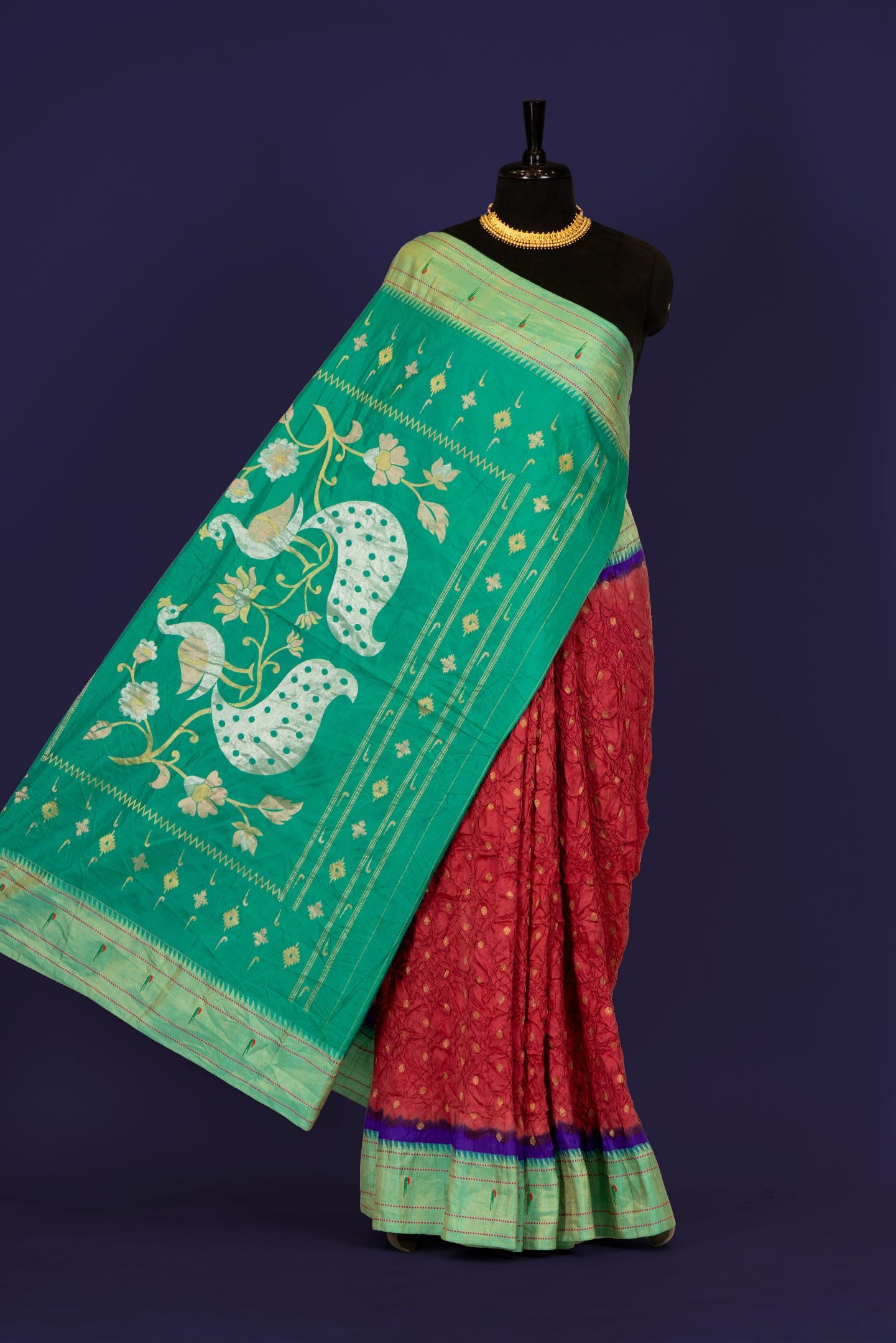Traditional Bandhej Saree