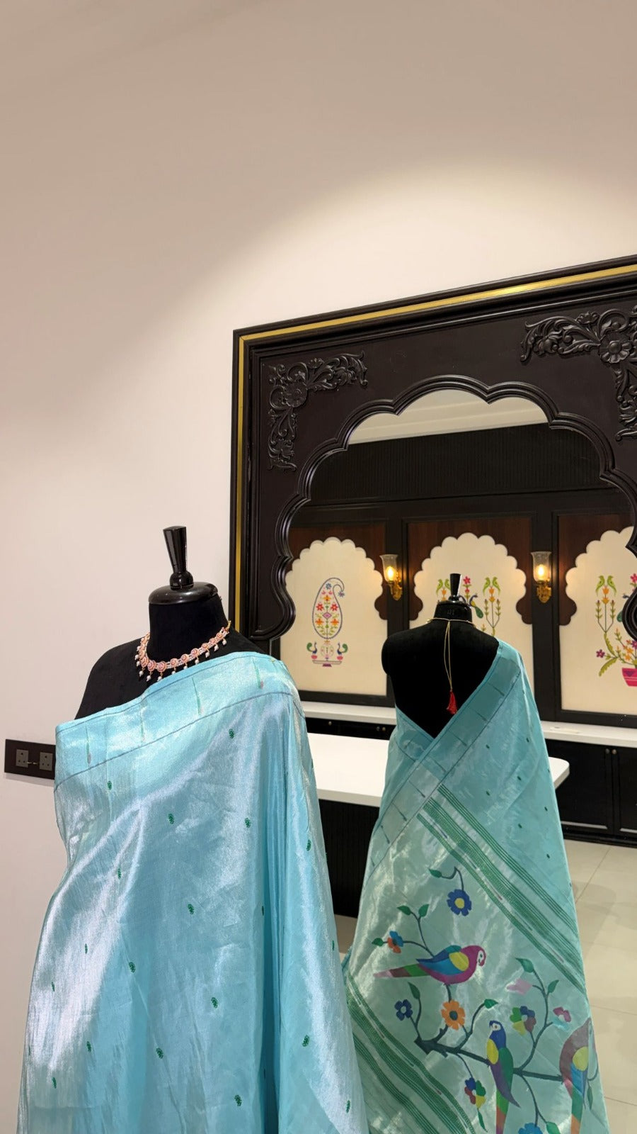Hand Woven Tissue Designer Muniya Paithani