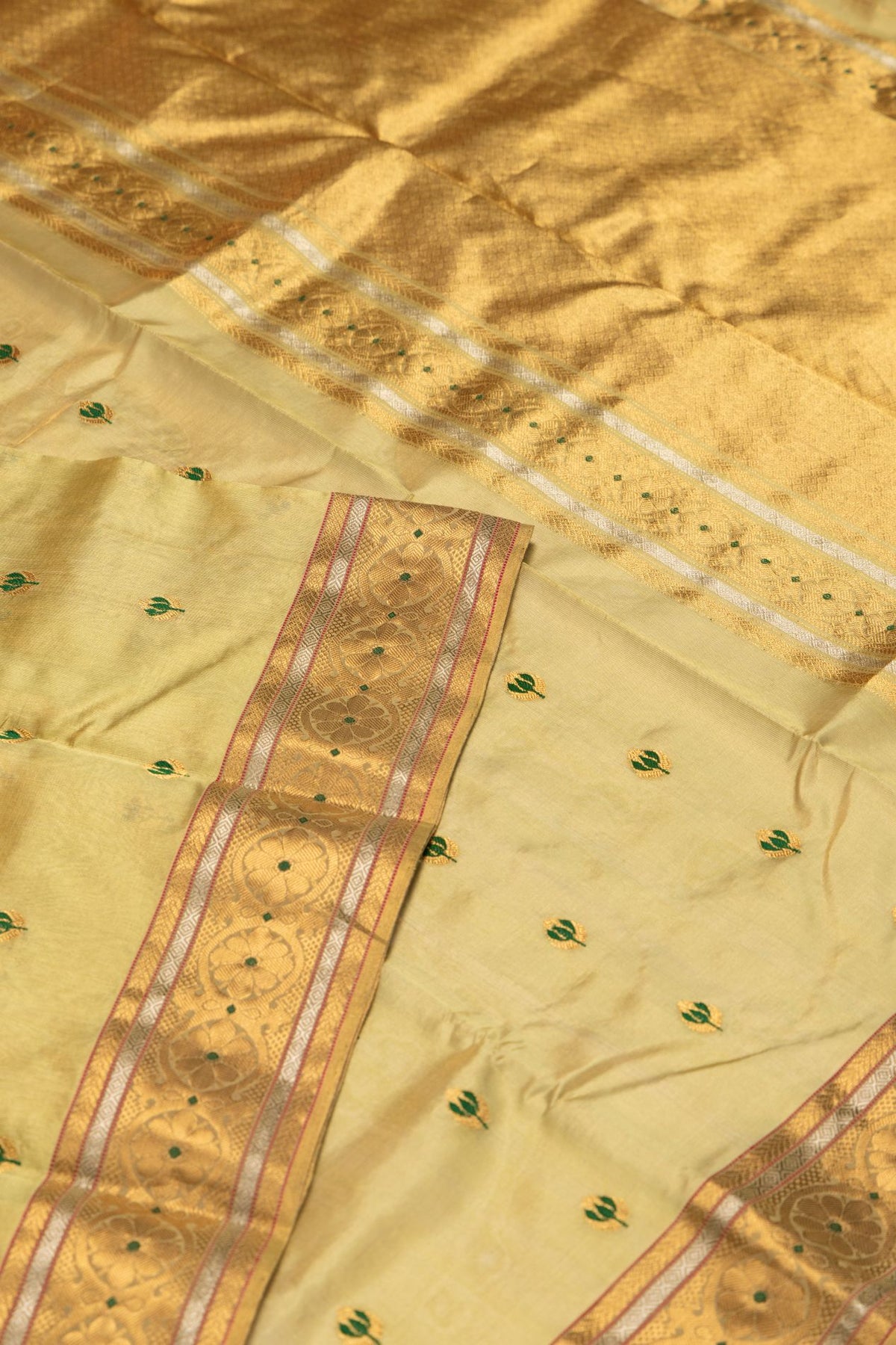 Handloom Tissue Chanderi Saree
