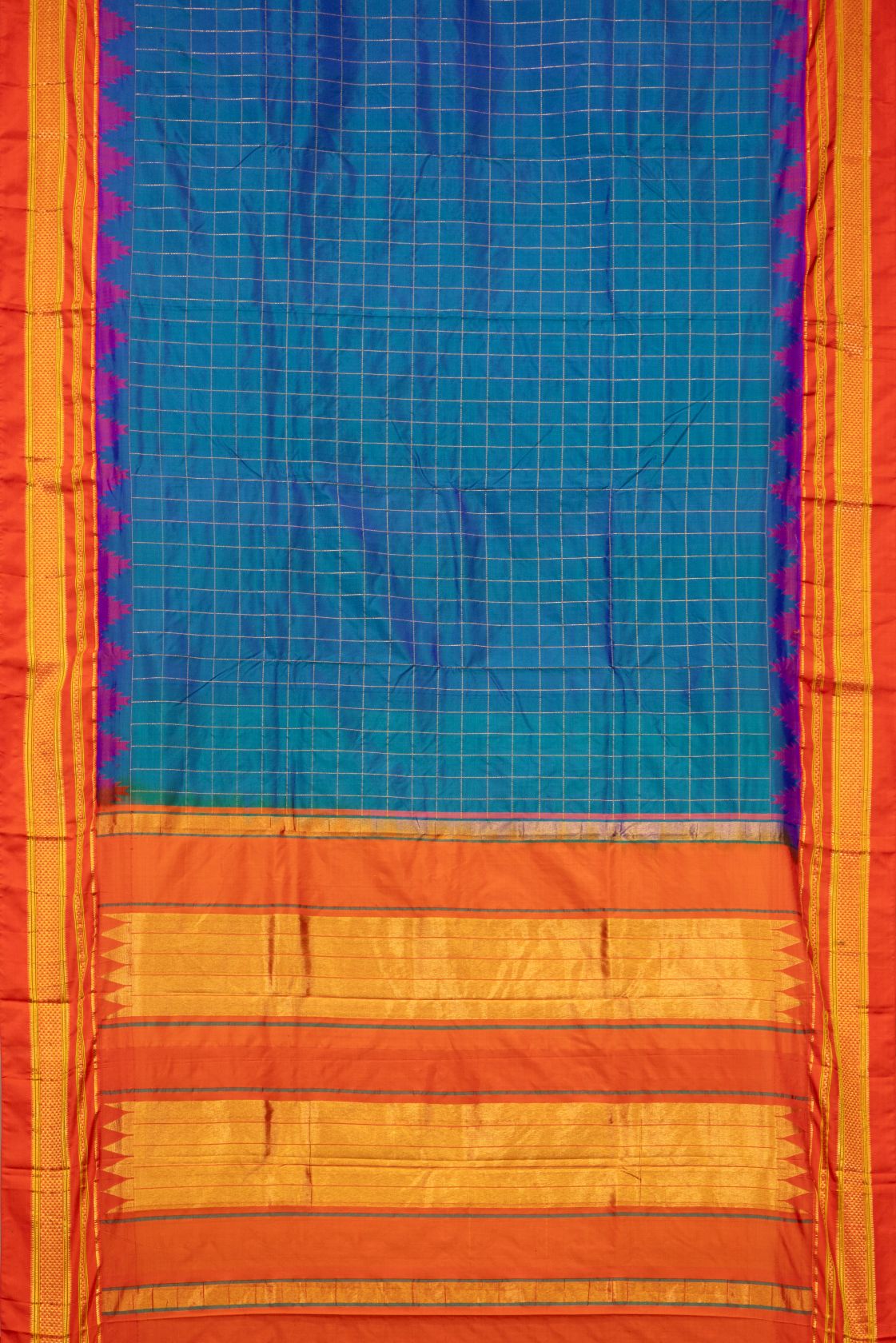 Traditional Irkal Checks Saree
