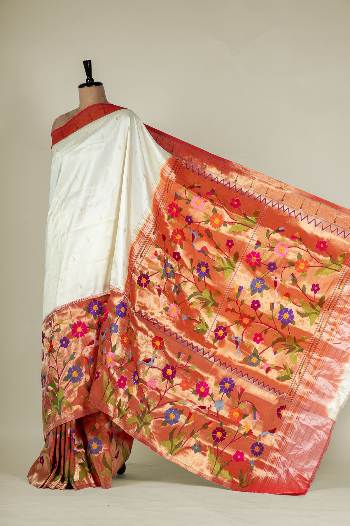 Hand Woven Half All Over Paithani