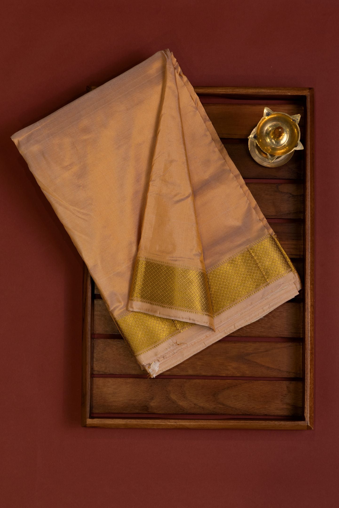 Pure Silk Narali Border Dhoti Set