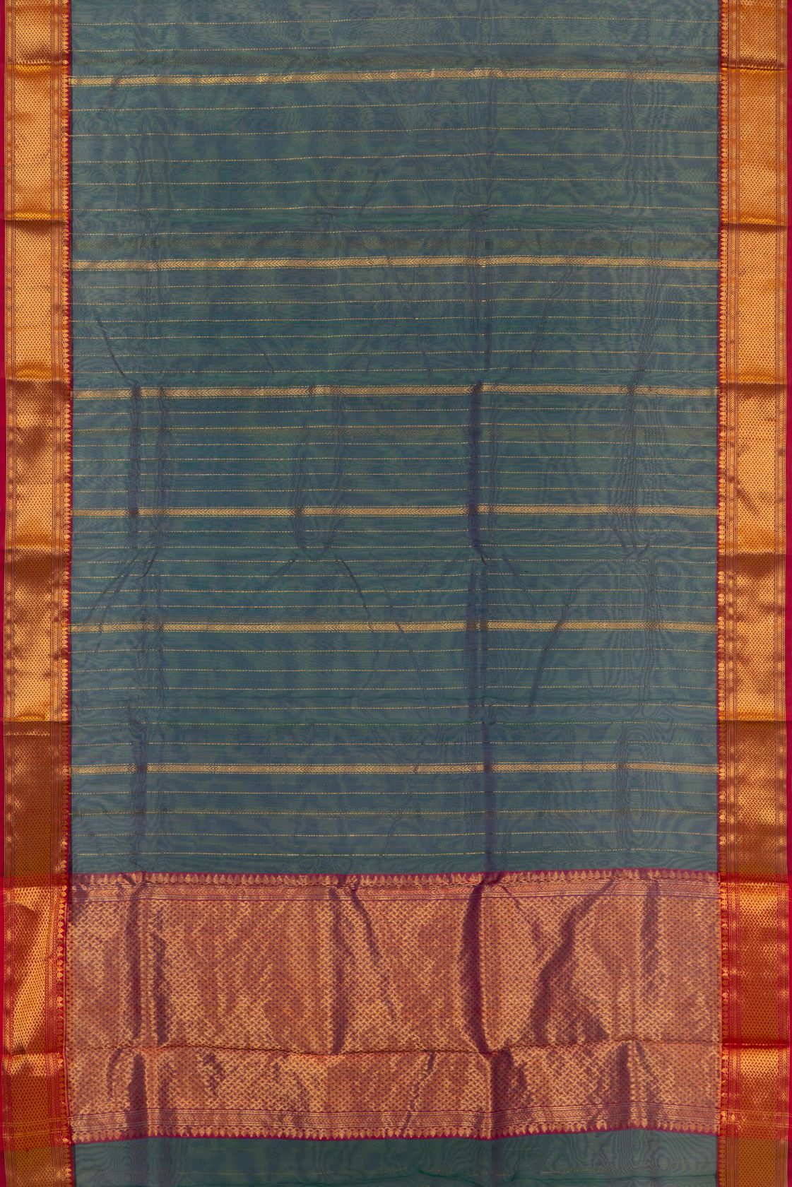 Handloom Tissue Stripes Chanderi Saree