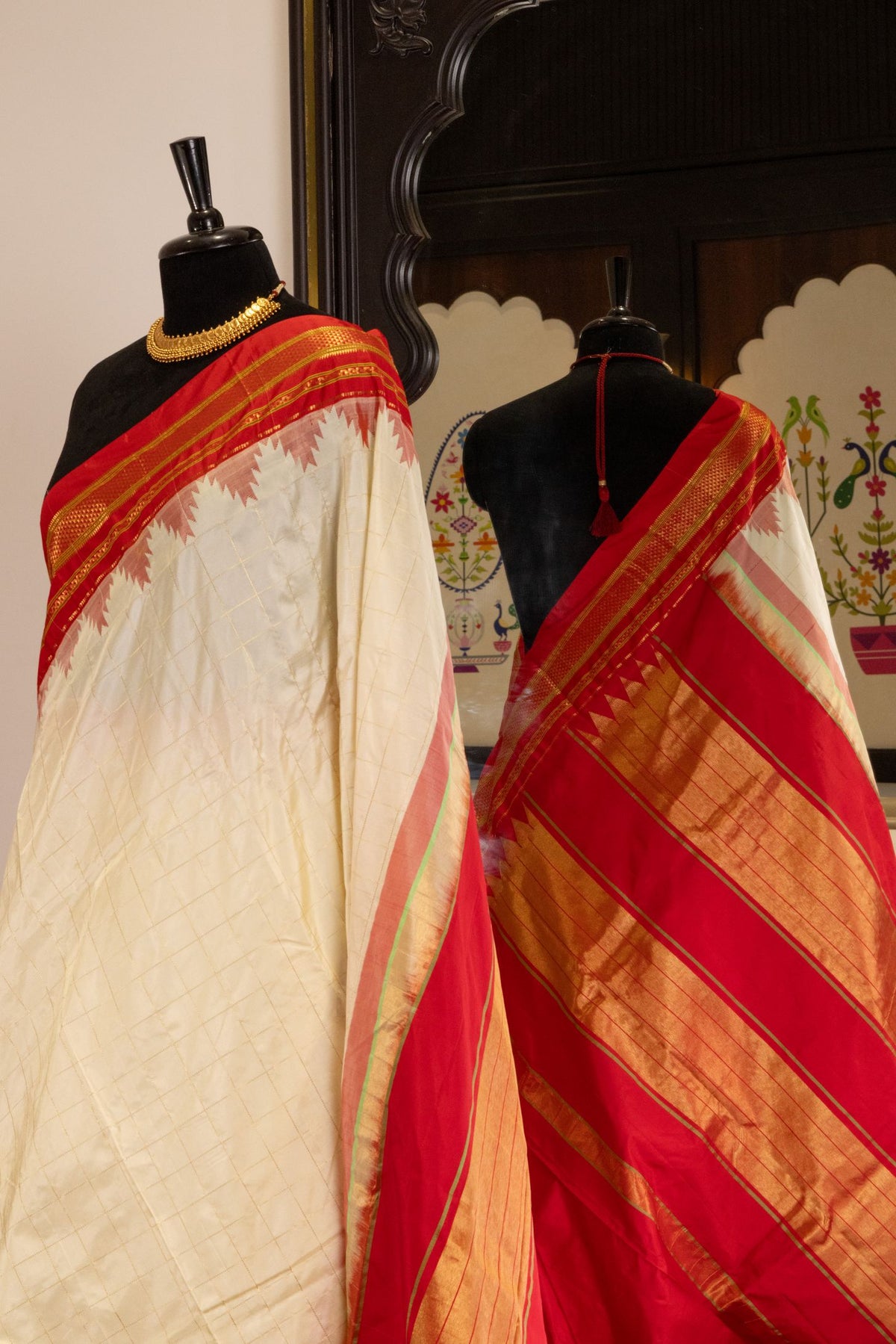 Traditional Irkal Checks Saree