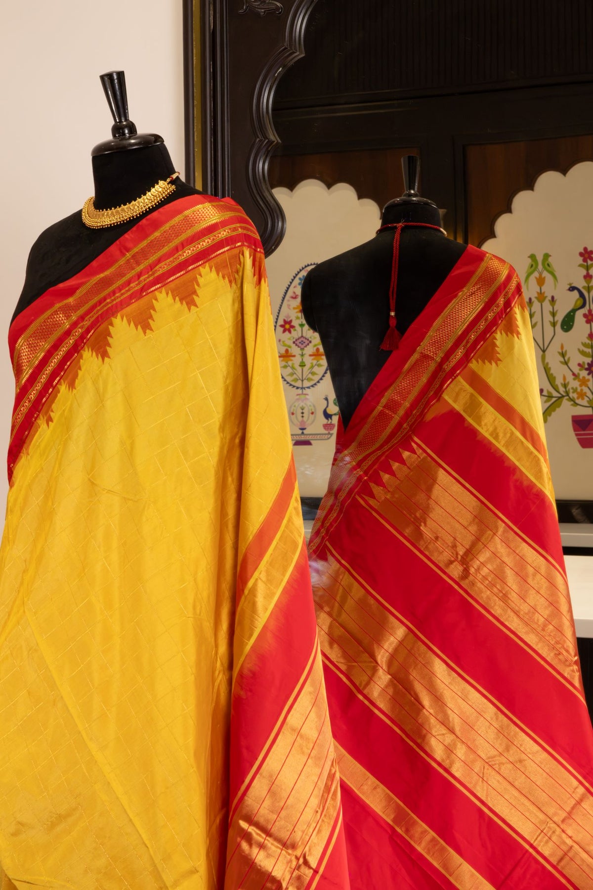 Traditional Irkal Checks Saree