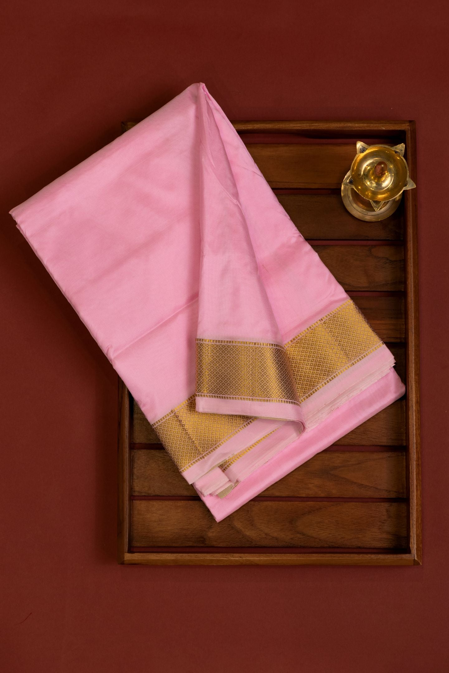 Pure Silk Narali Border Dhoti Set