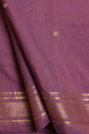 Shop Handloom Cotton Purple Paithani Rich Pallu Online