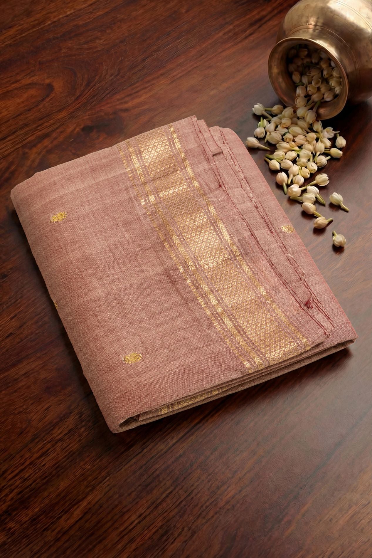 Handloom Cotton Paithani Rich Pallu