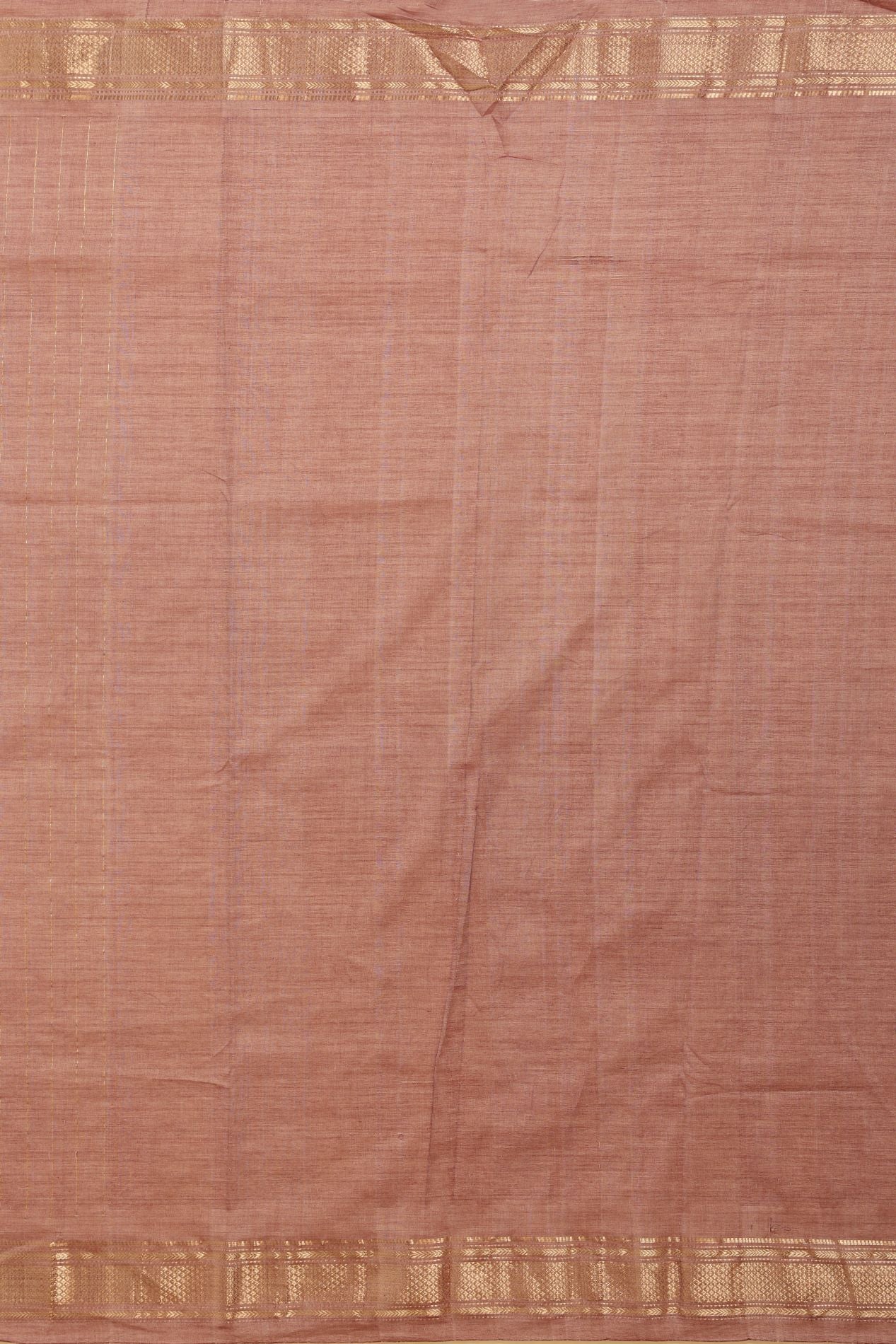 Shop Handloom Cotton Light Brown Paithani Rich Pallu Online Today
