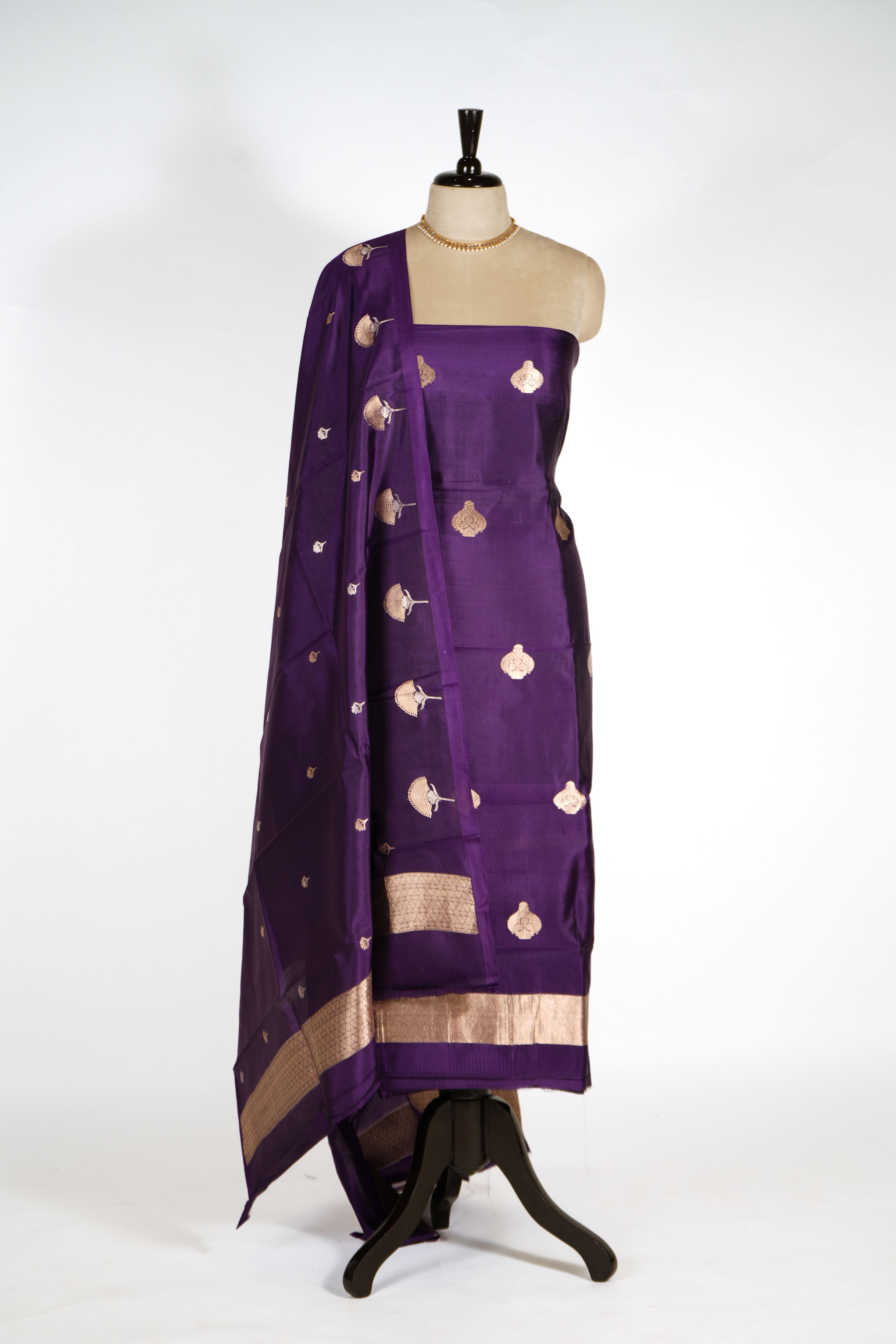 Pure Katan Silk Designer Dress Material