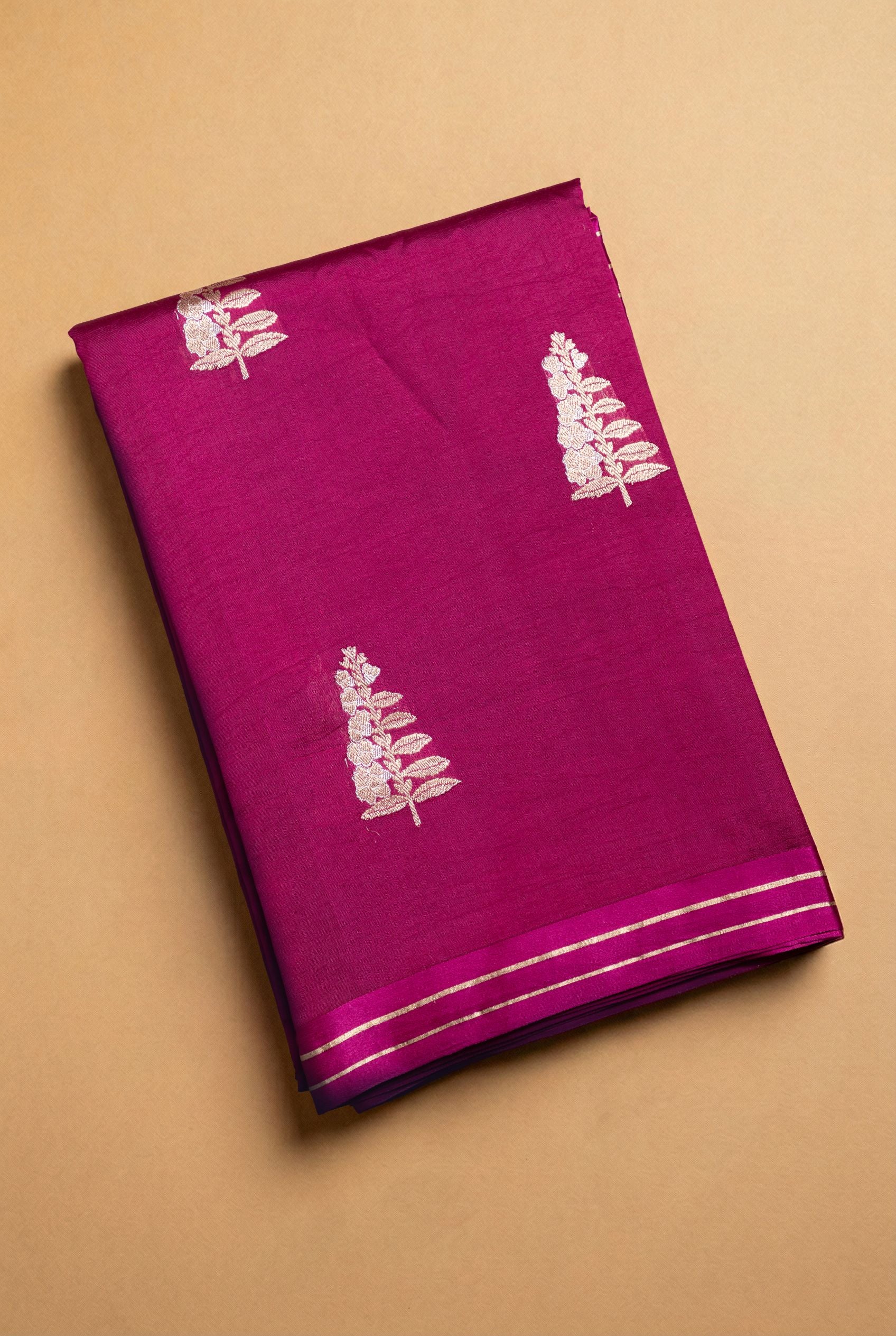 Hand Woven Mango Silk Saree