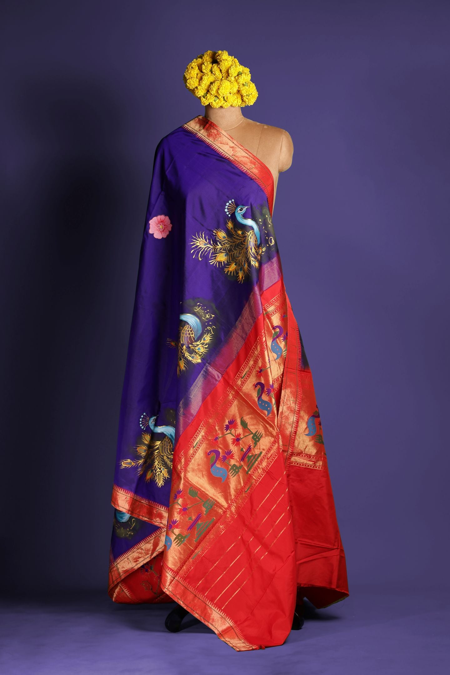 Traditional Hand Painted Dupatta