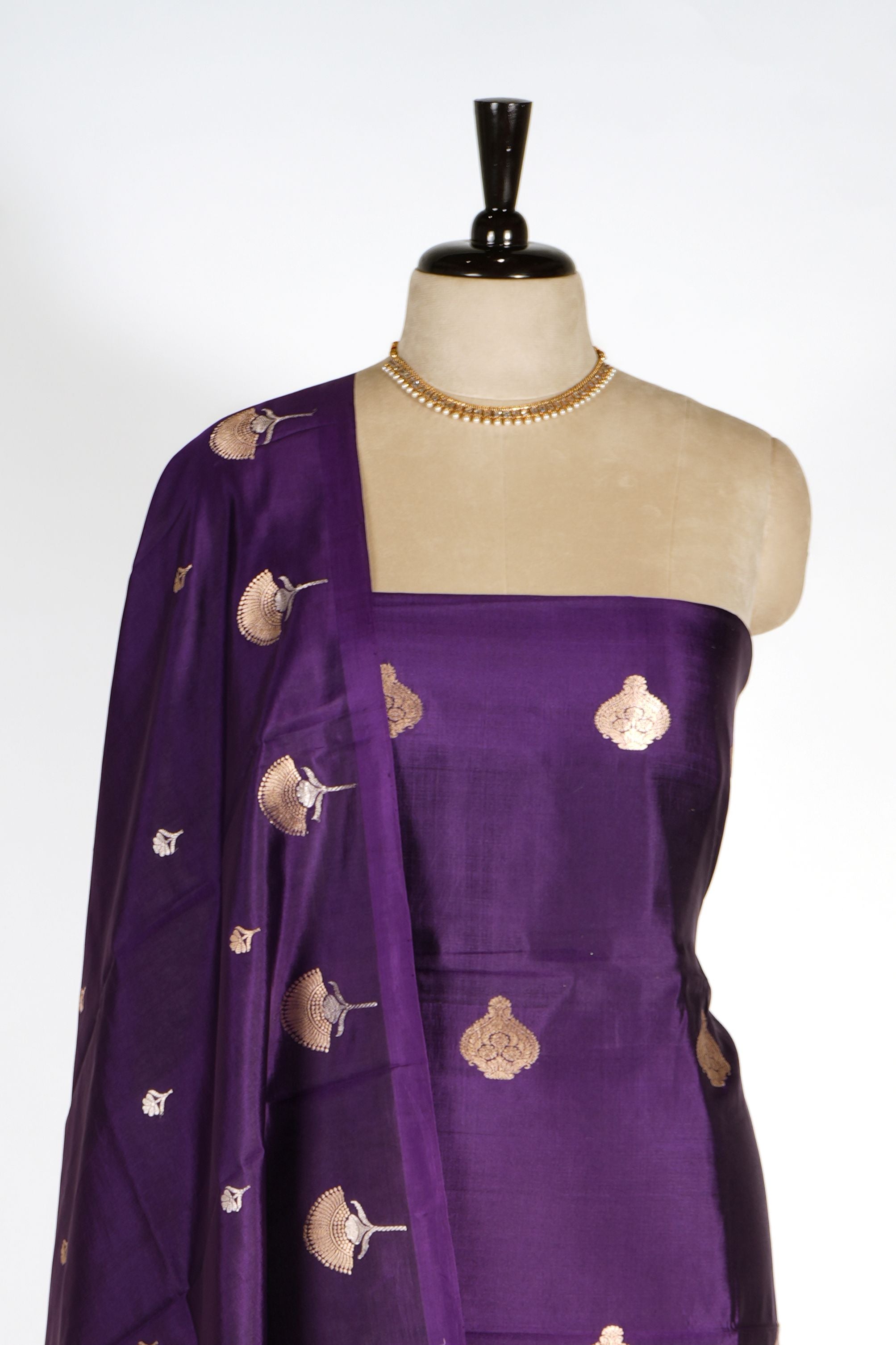 Pure Katan Silk Designer Dress Material