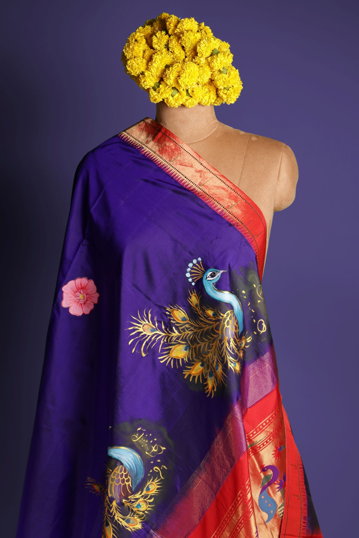 Traditional Hand Painted Dupatta