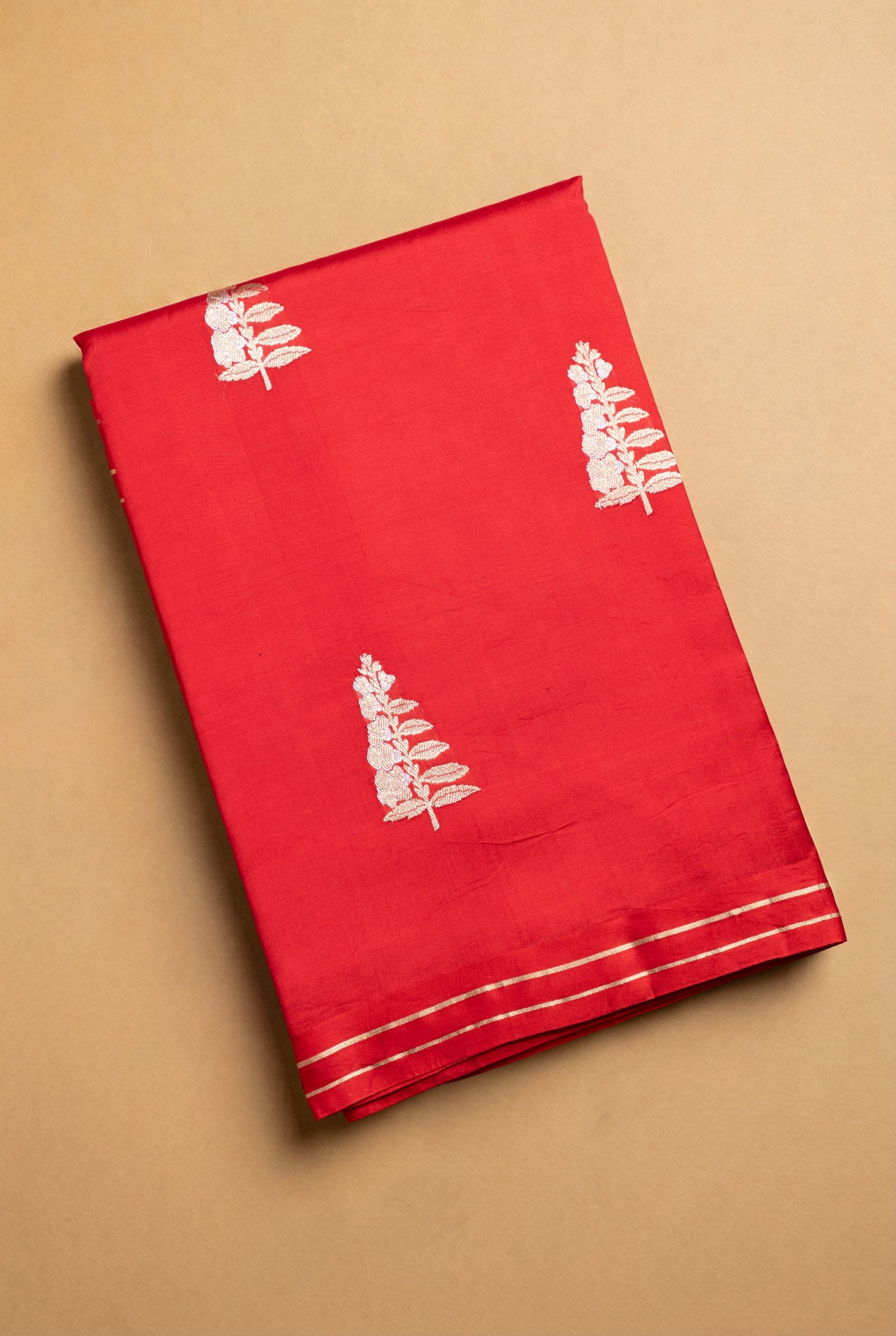 Hand Woven Mango Silk Saree