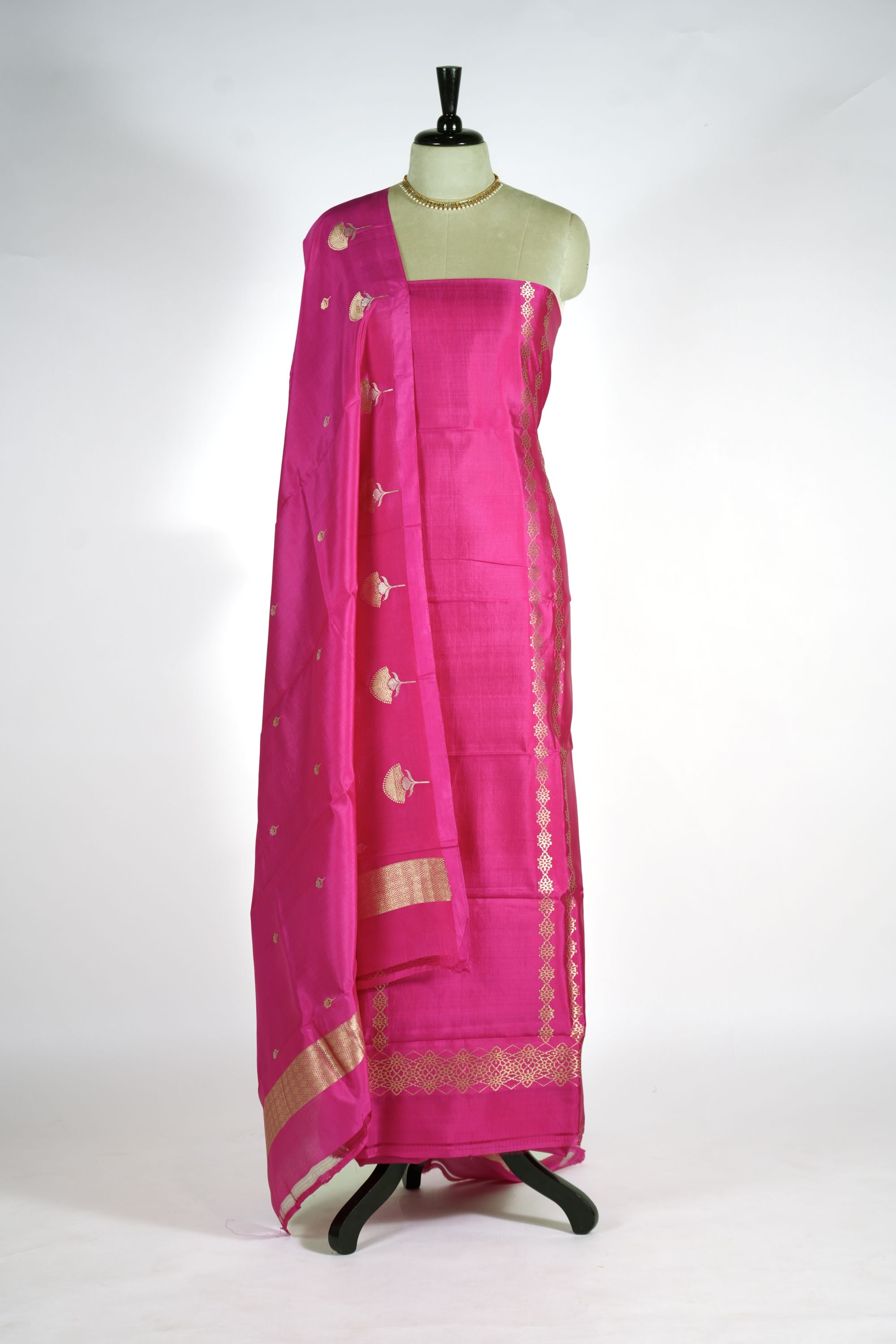 Pure Katan Silk Designer Dress Material