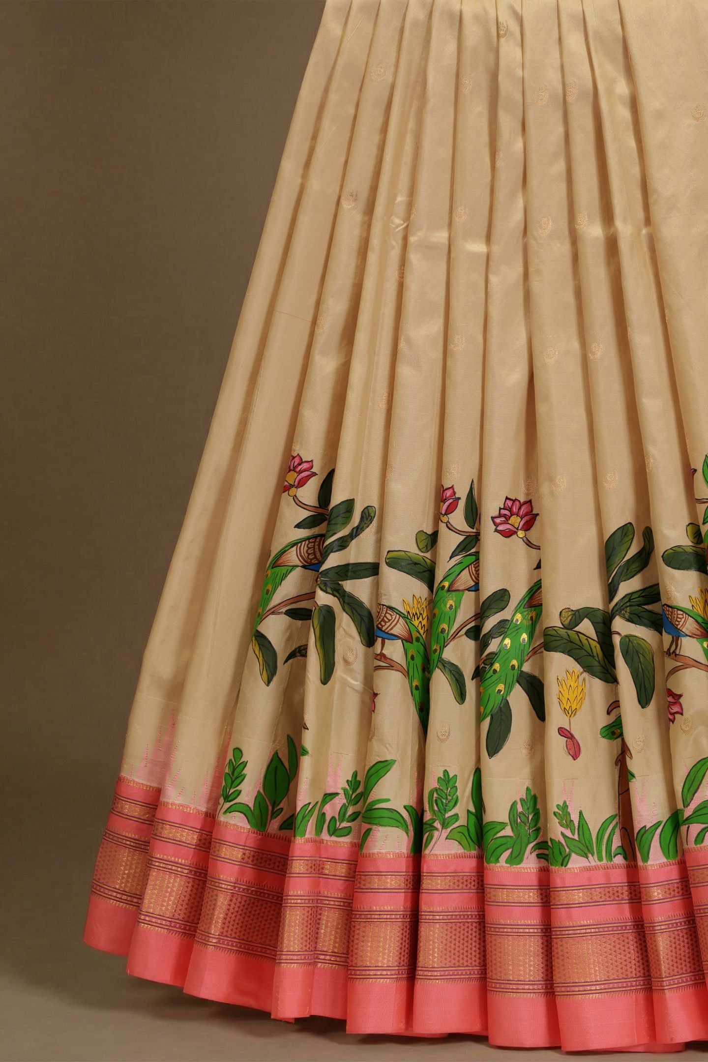 Traditional Temple Irkal with Kalamkari