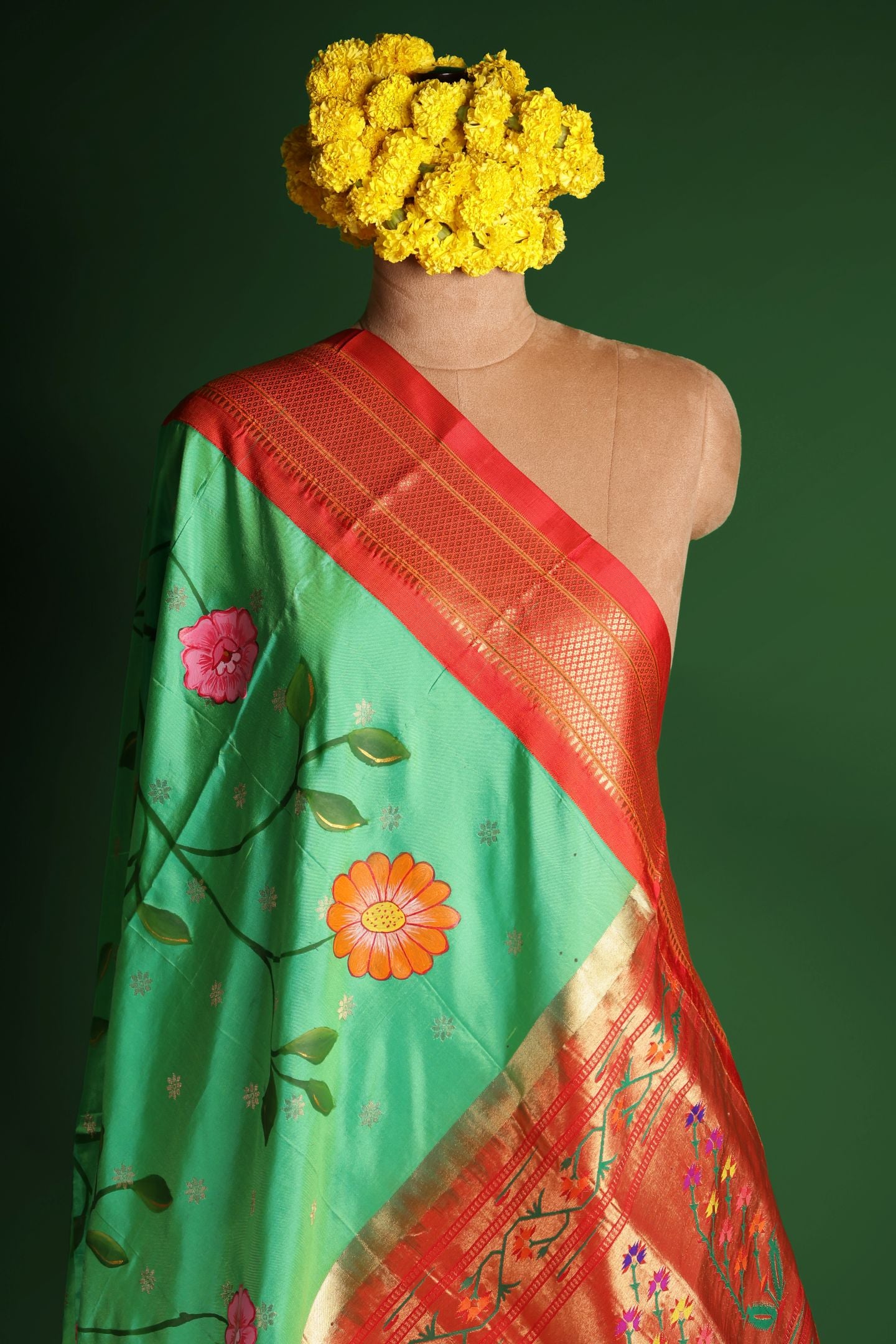 Hand Painted Kadiyal Dupatta