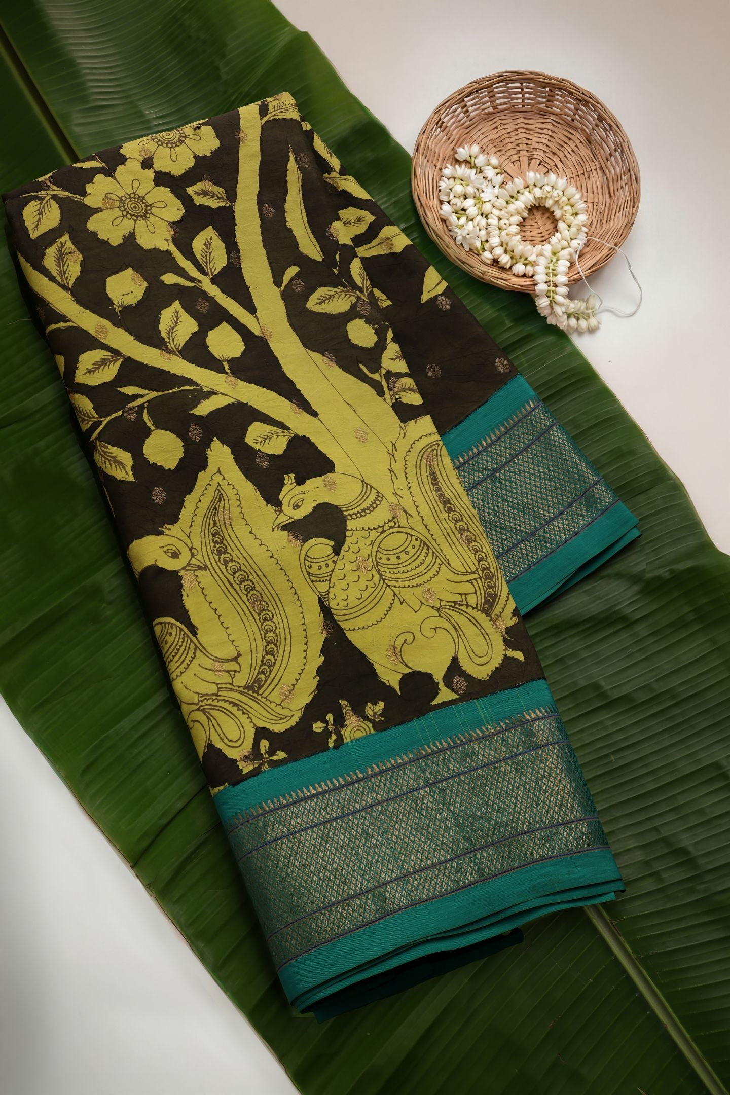 Traditional Kalamkari Saree
