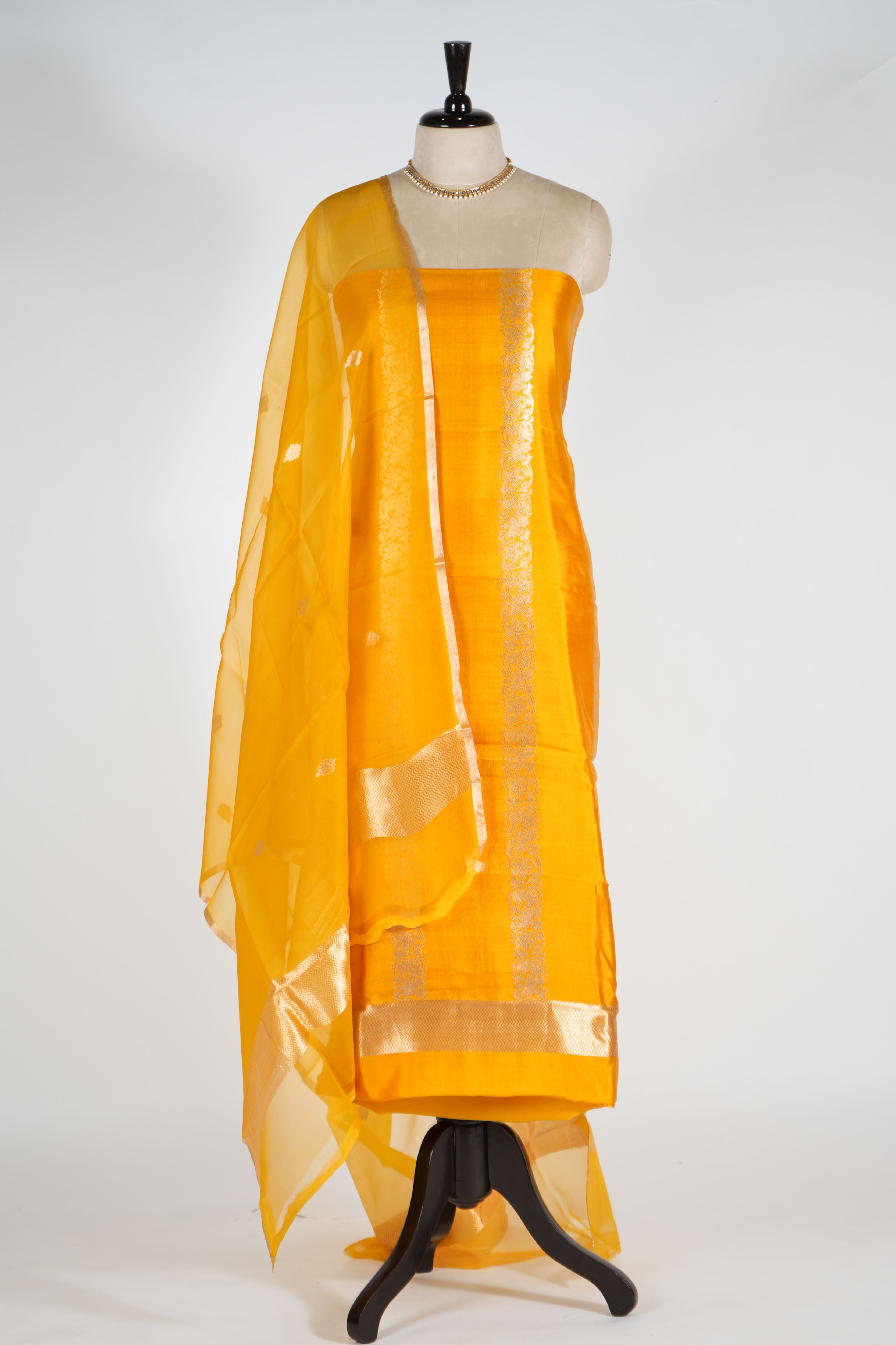 Pure Katan Silk Designer Dress Material