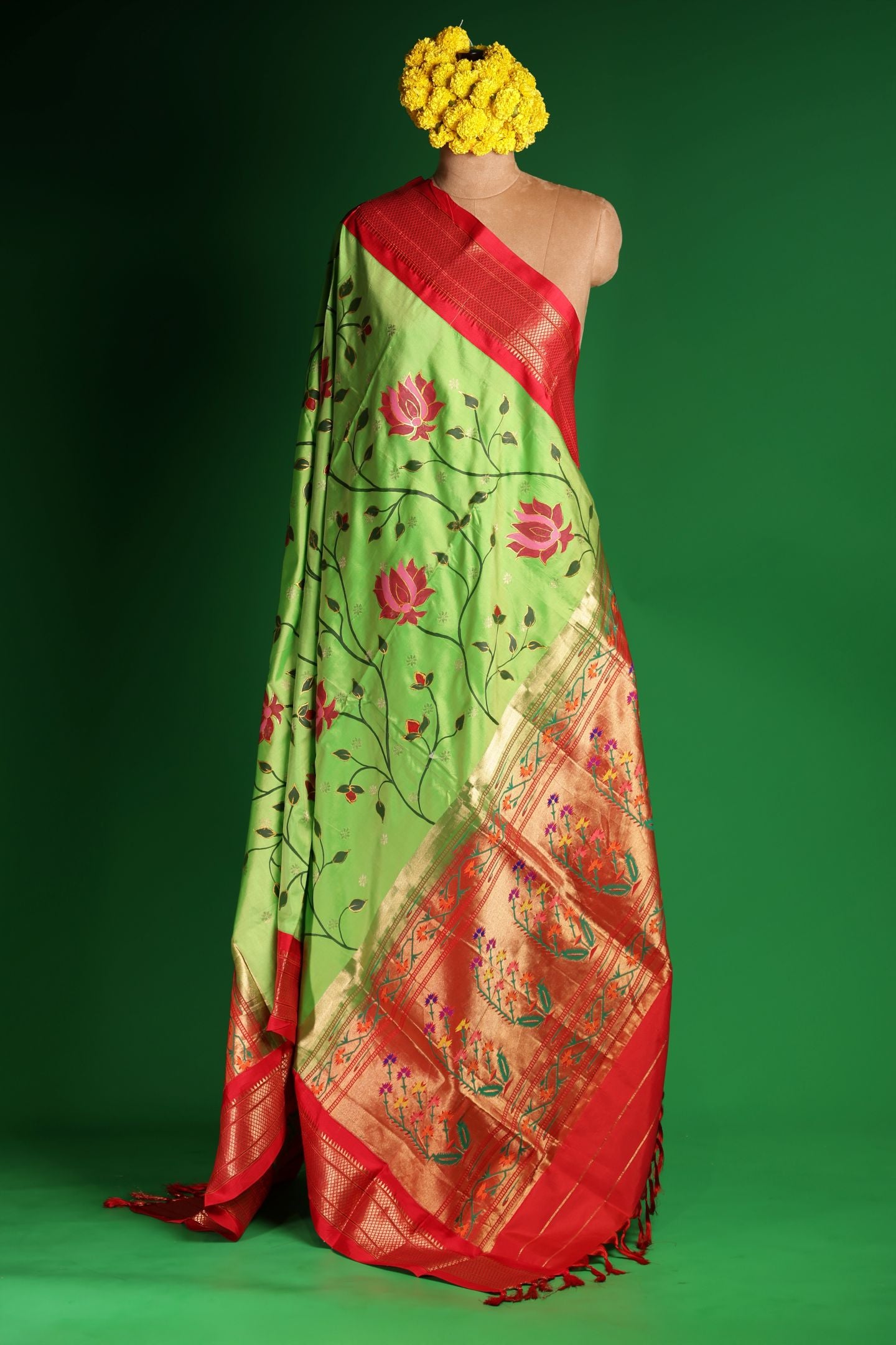 Traditional Hand Painted Dupatta