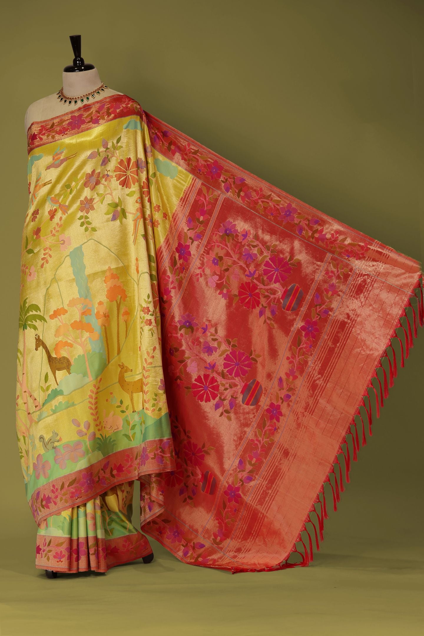 Hand Woven Brocade Paithani