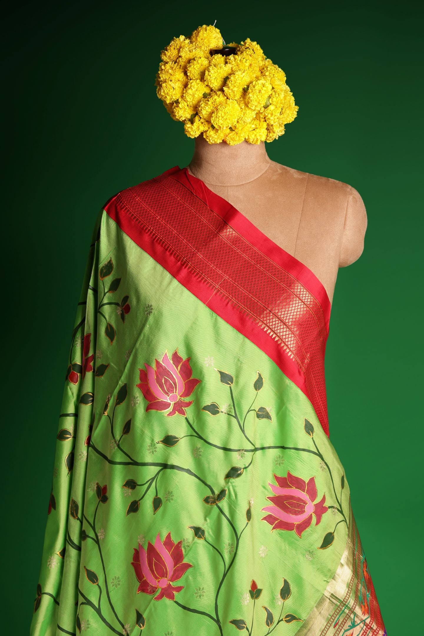 Traditional Hand Painted Dupatta