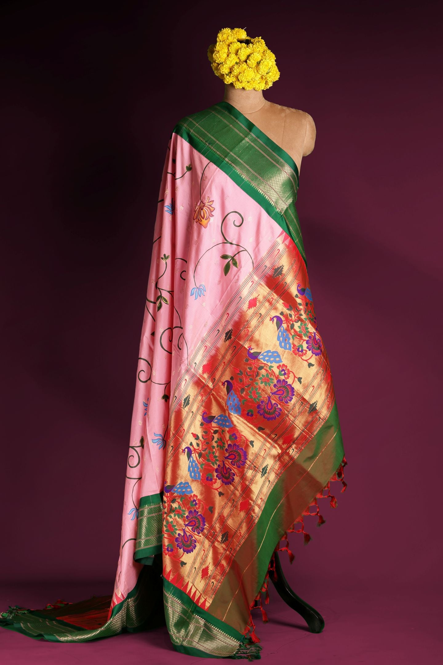 Traditional Hand Painted Dupatta