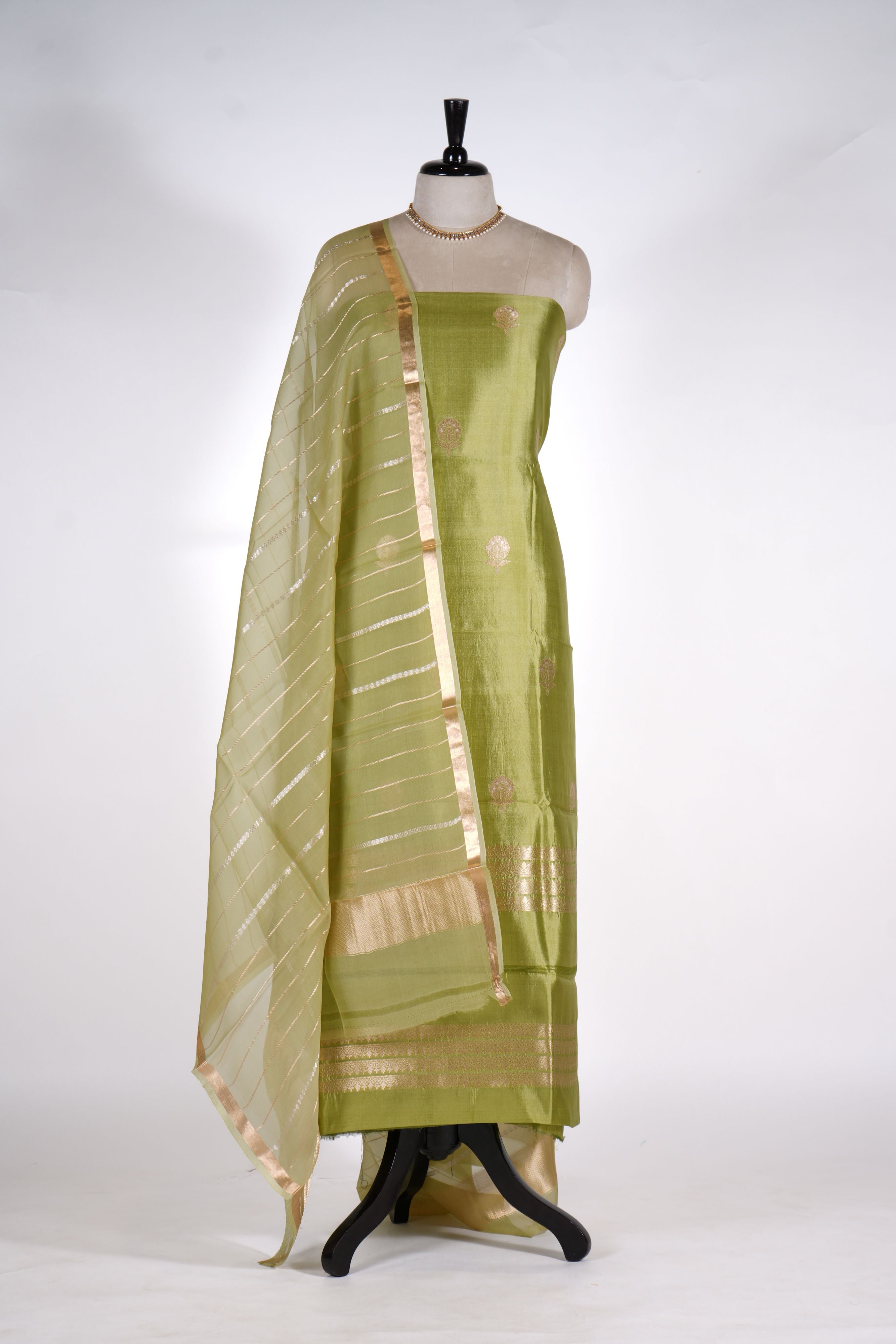 Pure Katan Silk Designer Dress Material