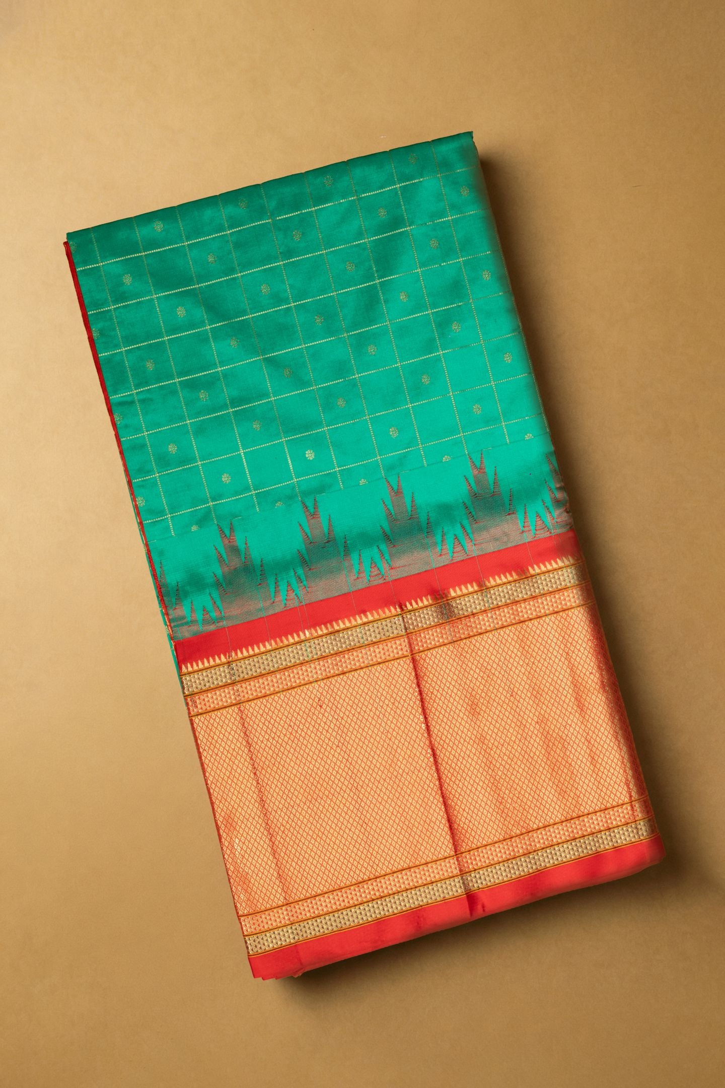 Traditional Temple Big Border Saree