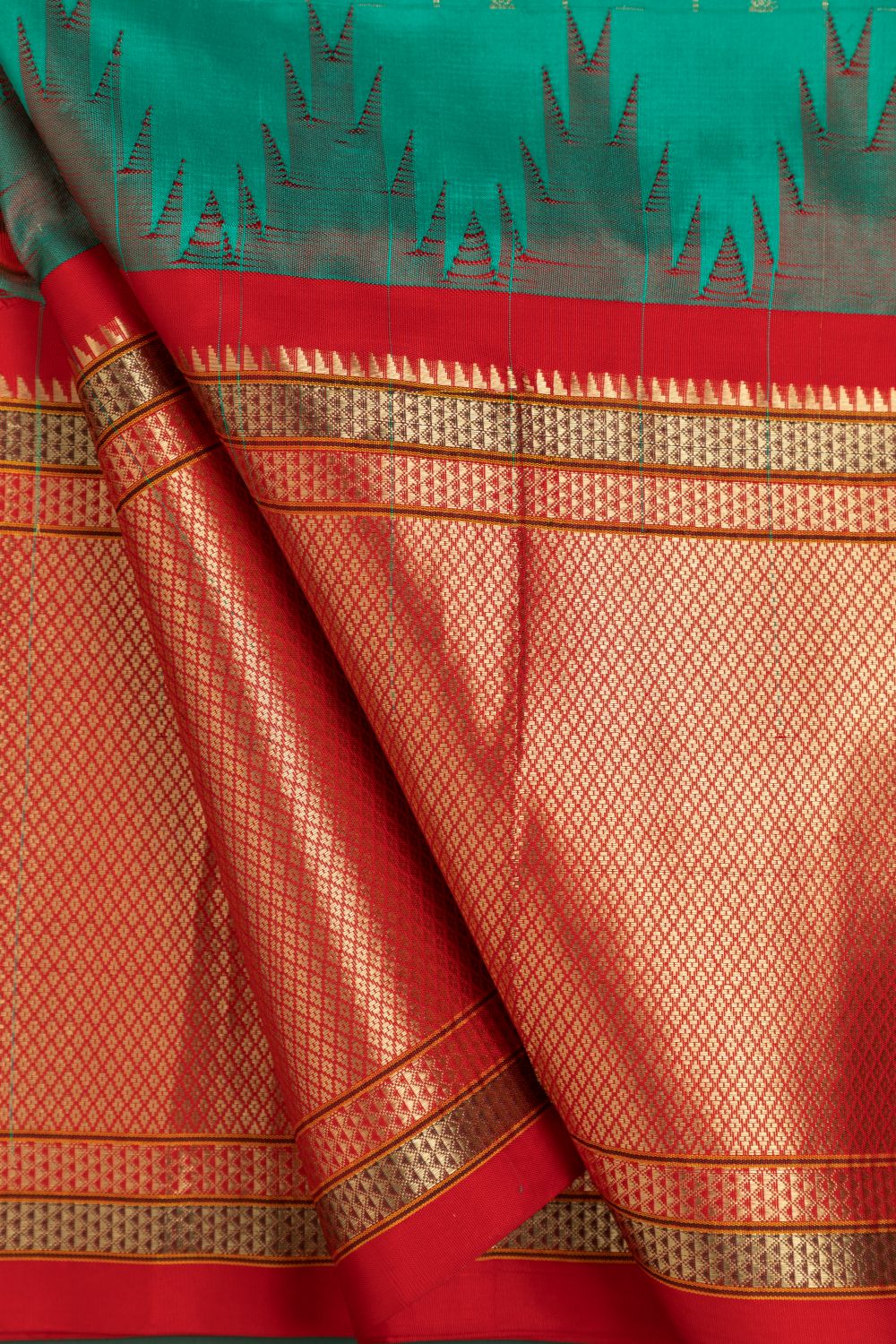 Traditional Temple Big Border Saree