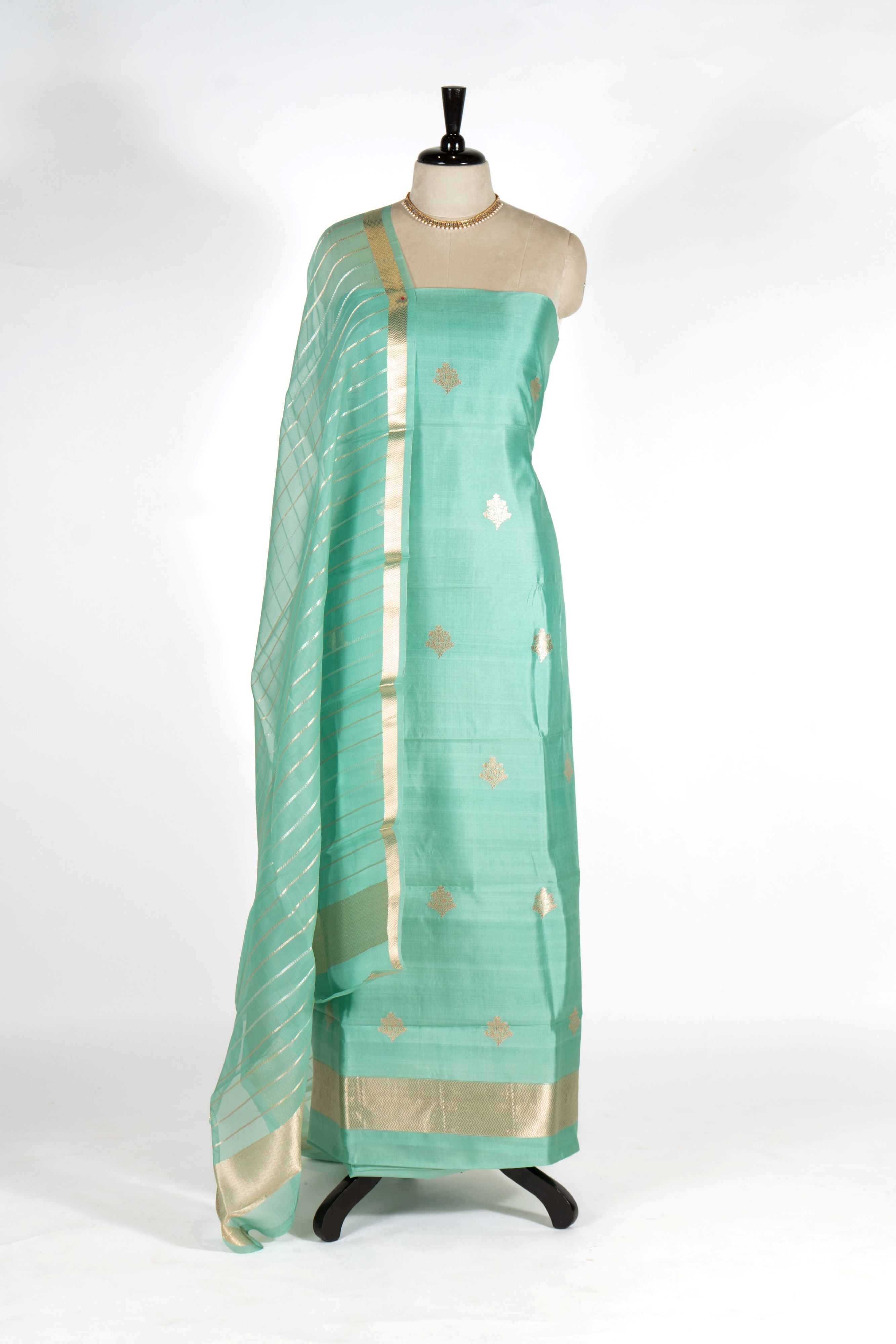 Pure Katan Silk Designer Dress Material