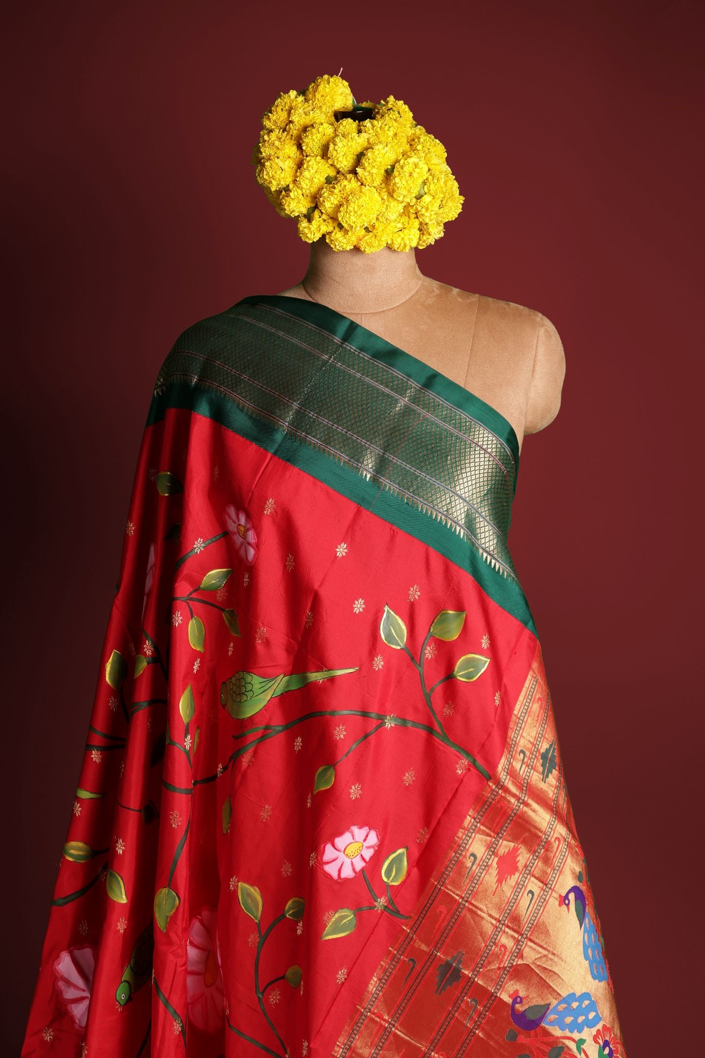 Traditional Hand Painted Dupatta