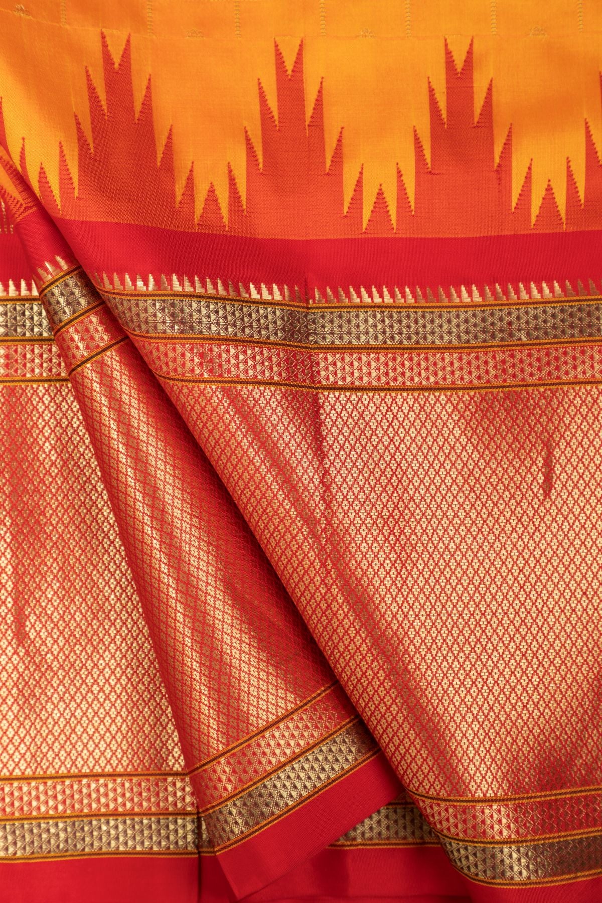 Traditional Temple Big Border Saree