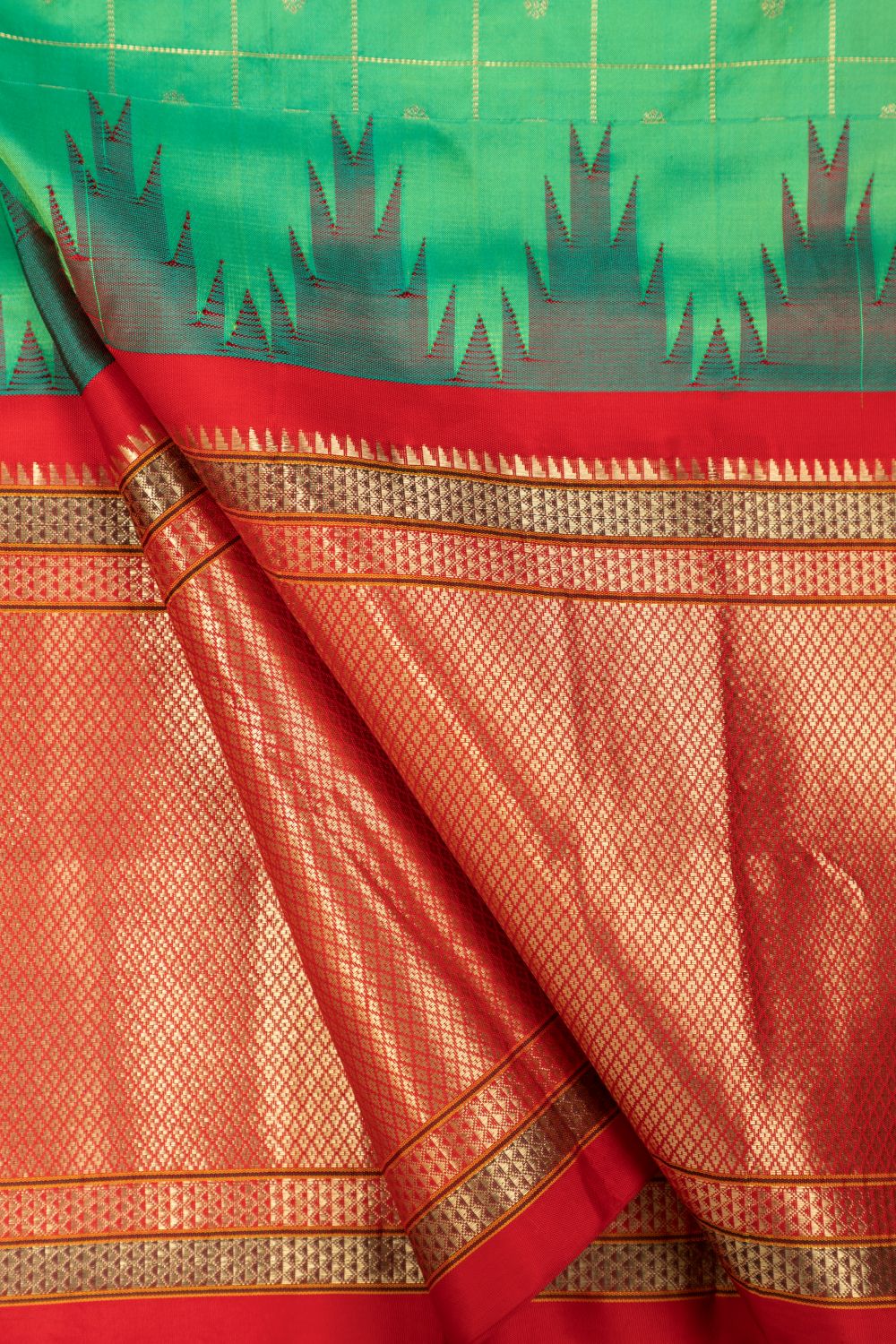 Traditional Temple Big Border Saree