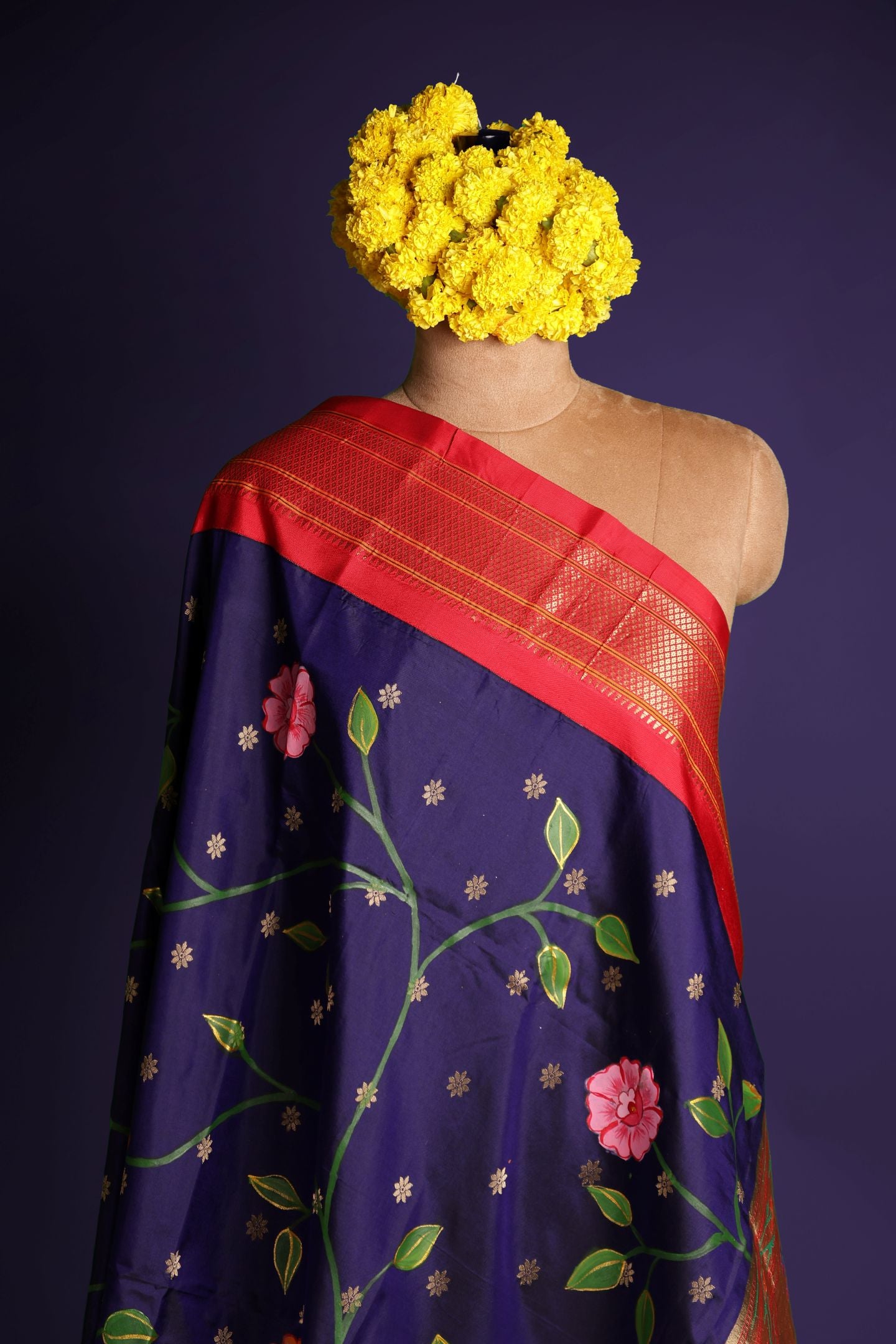 Traditional Hand Painted Dupatta