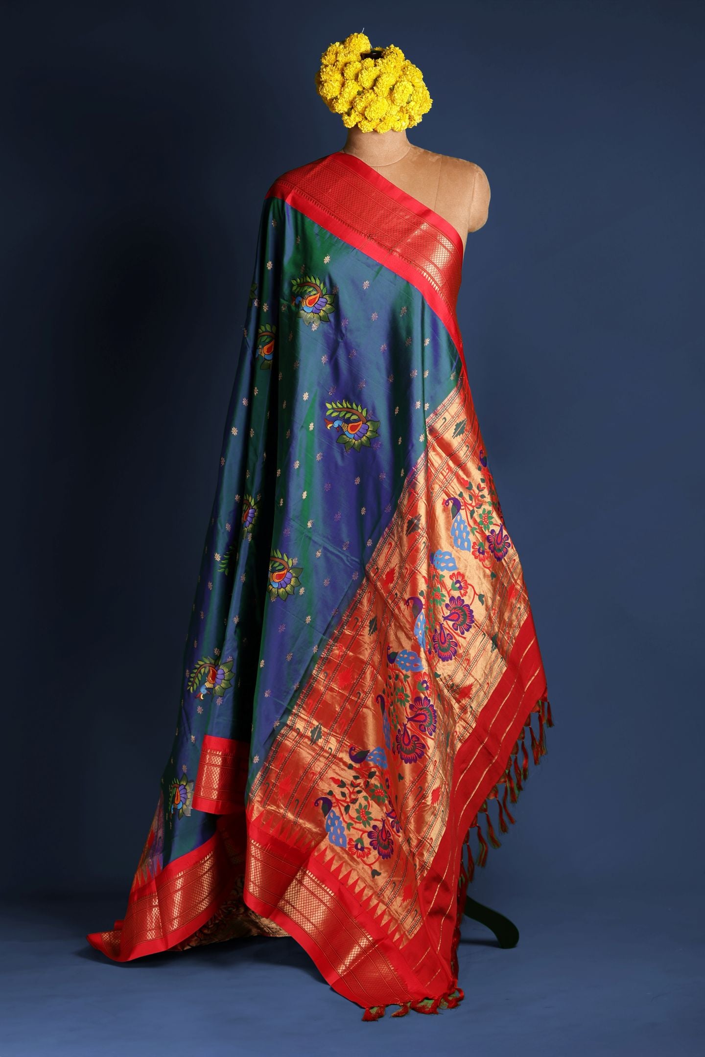 Traditional Hand Painted Dupatta
