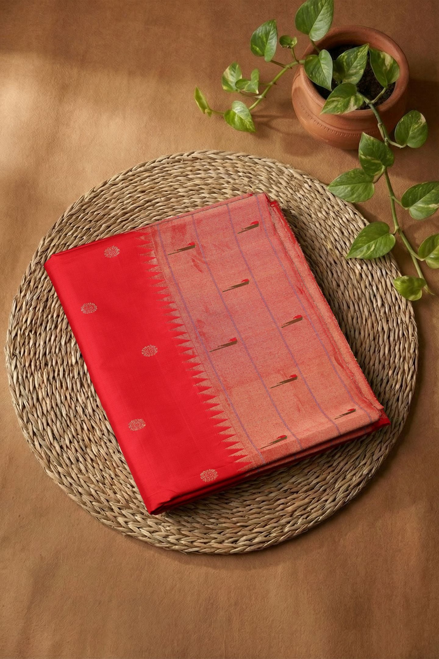 Hand Woven Traditional Tripple Muniya Paithani